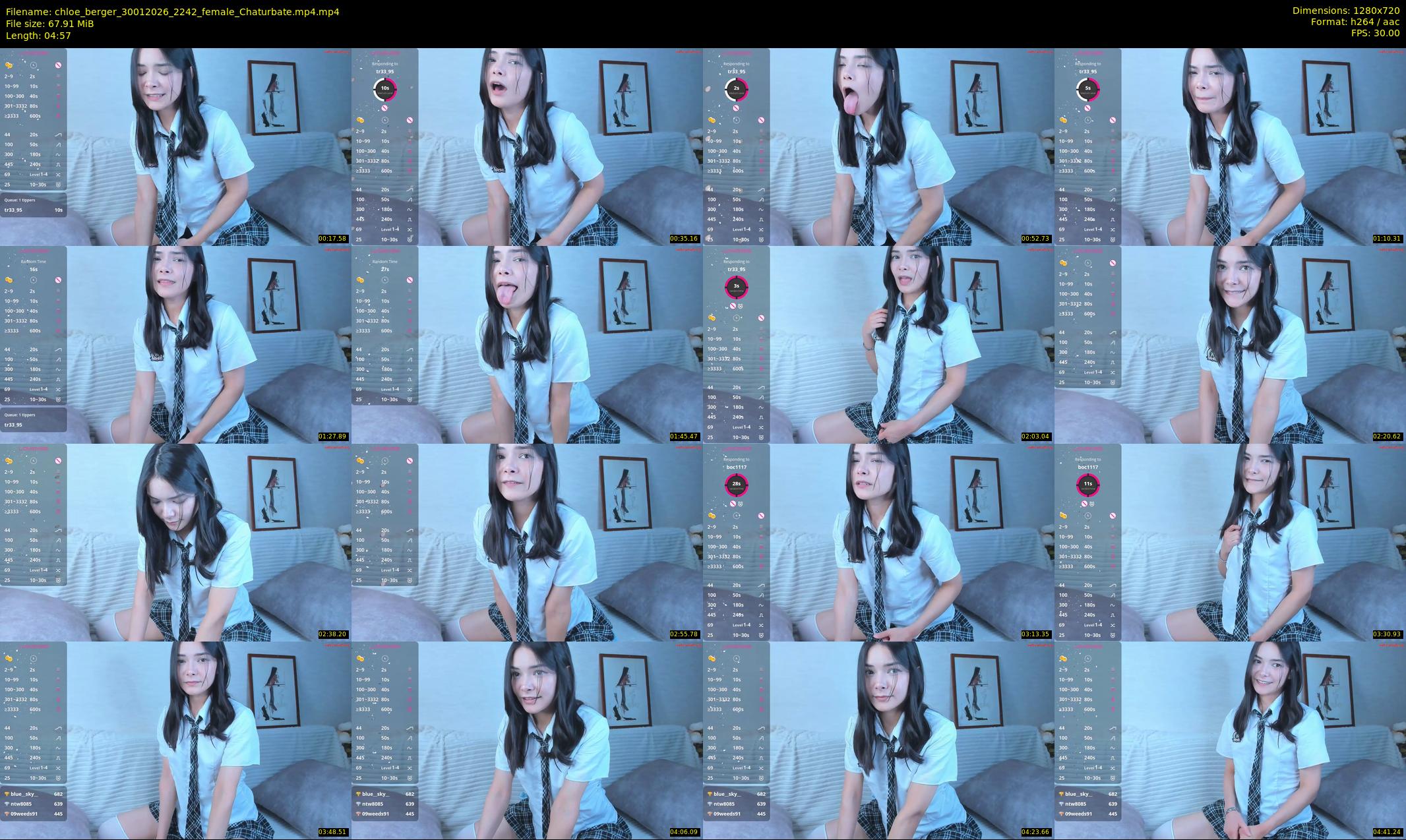 chloe_berger — 5 minute Chaturbate female cam show recording, 720p, Jan 30, 2026