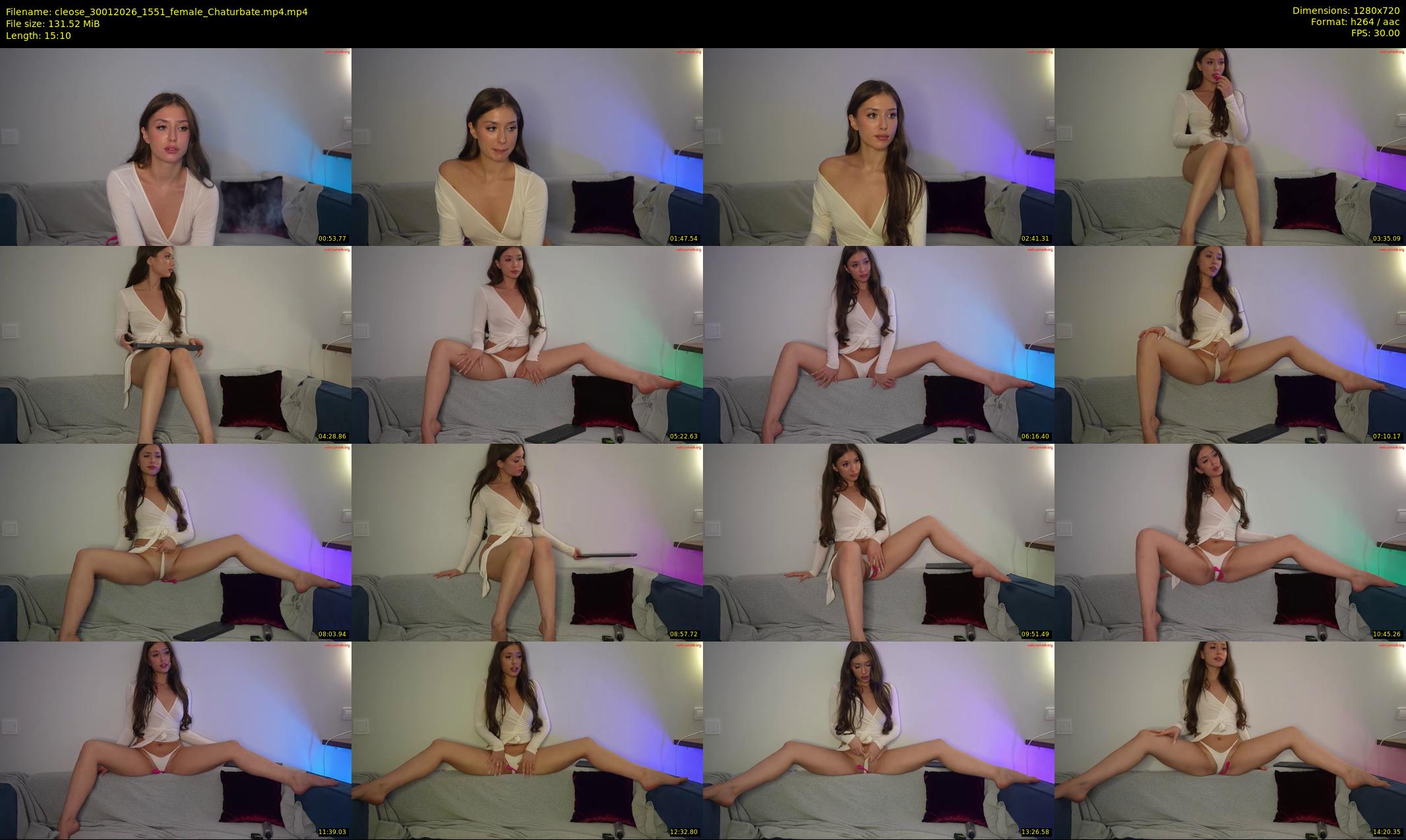 cleose — 16 minute Chaturbate female cam show recording, 720p, Jan 30, 2026
