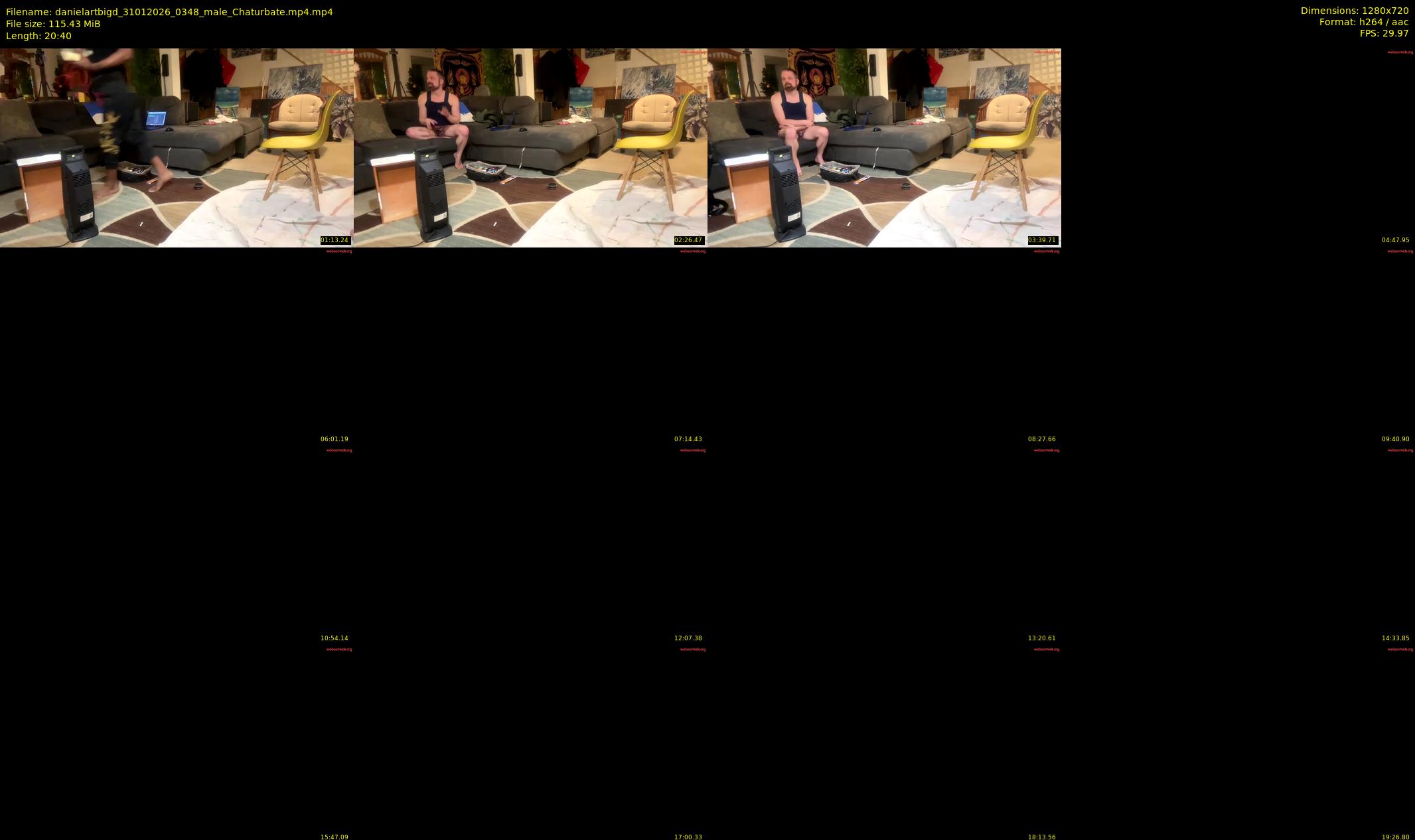 danielartbigd — 21 minute Chaturbate male cam show recording, 720p, Jan 31, 2026