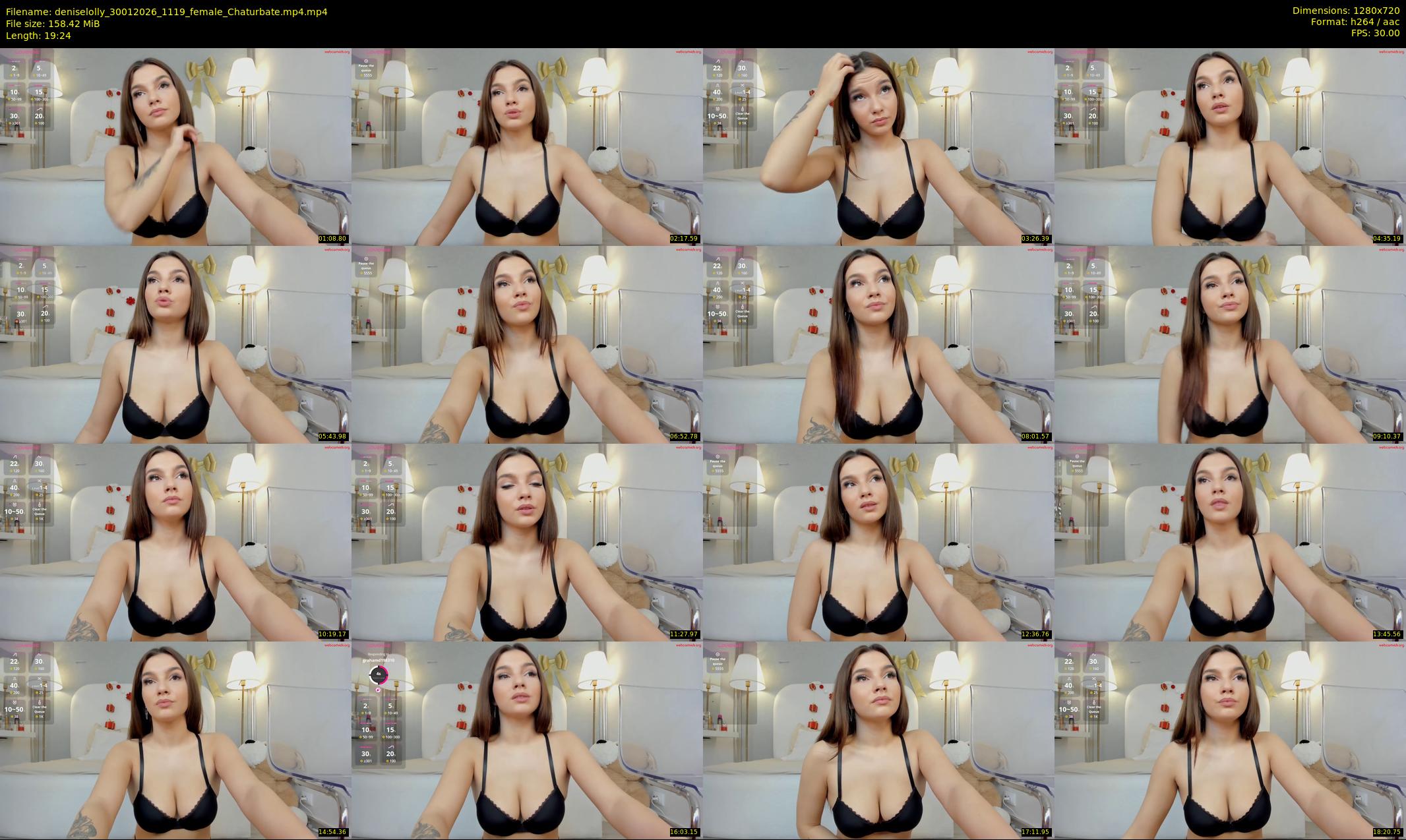 deniselolly — 20 minute Chaturbate female cam show recording, 720p, Jan 30, 2026