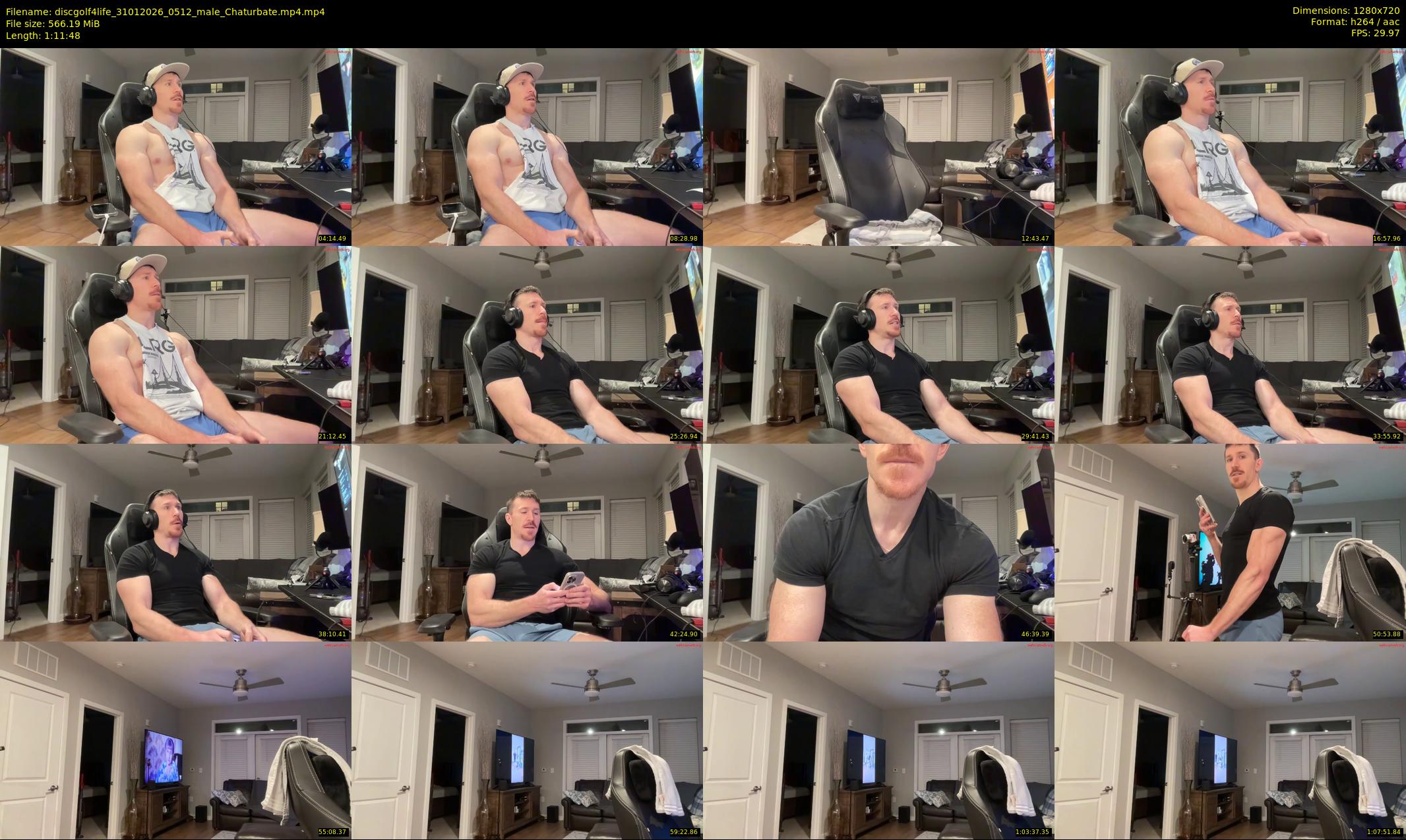discgolf4life — 72 minute Chaturbate male cam show recording, 720p, Jan 31, 2026