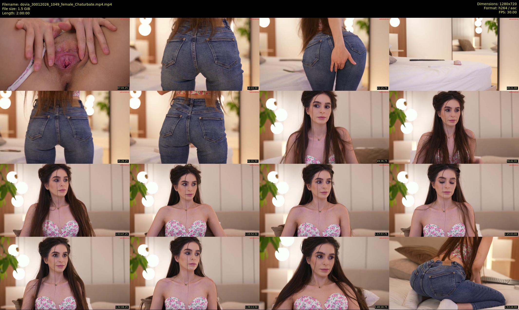 dovia — 120 minute Chaturbate female cam show recording, 720p, Jan 30, 2026