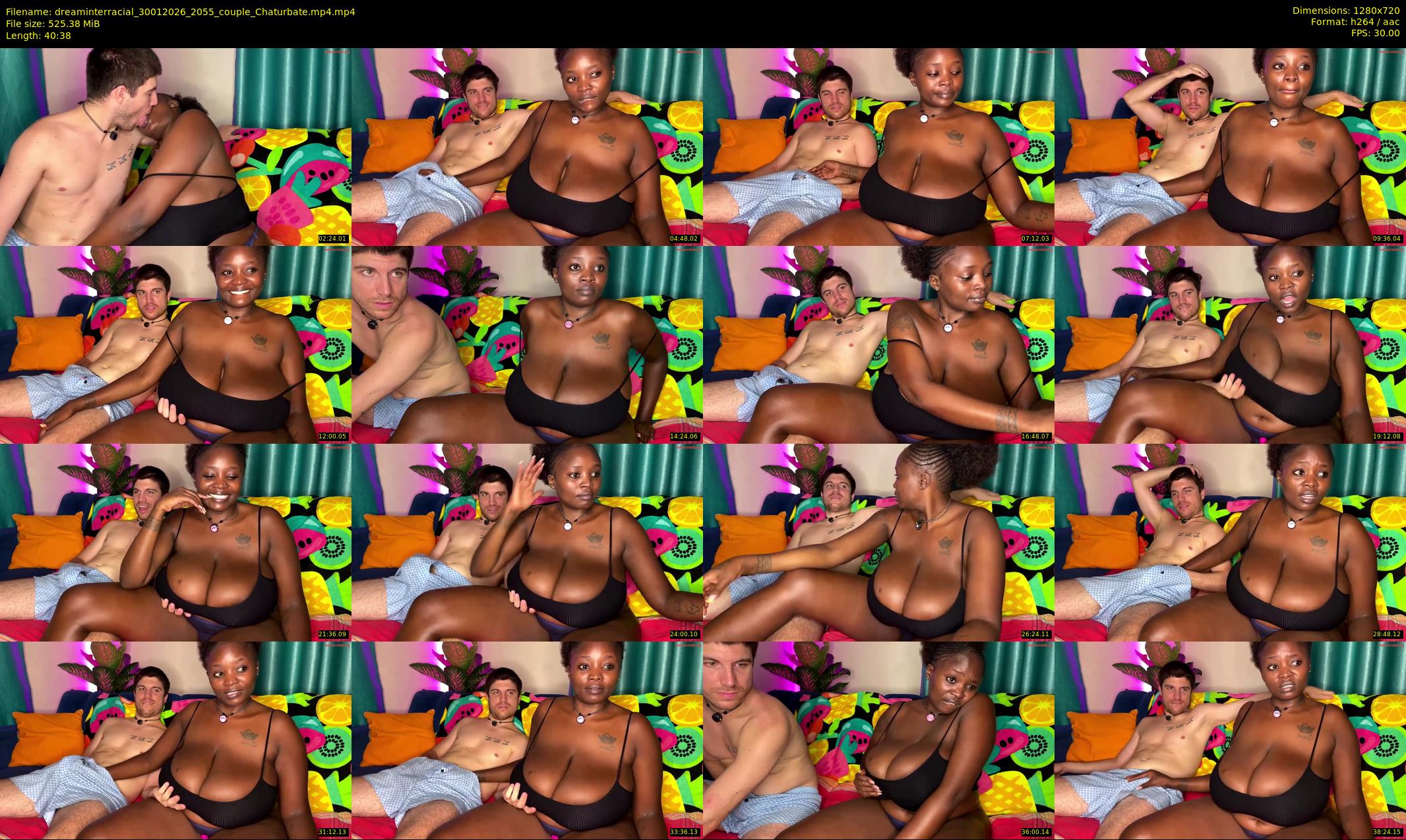 dreaminterracial — 41 minute Chaturbate couple cam show recording, 720p, Jan 30, 2026