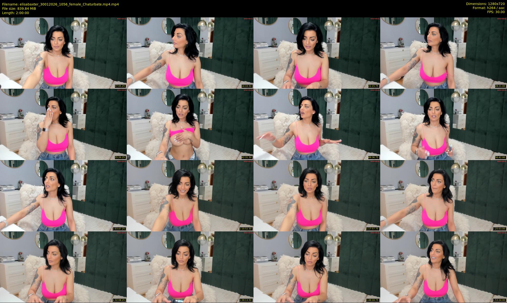 elisabaxter — 120 minute Chaturbate female cam show recording, 720p, Jan 30, 2026