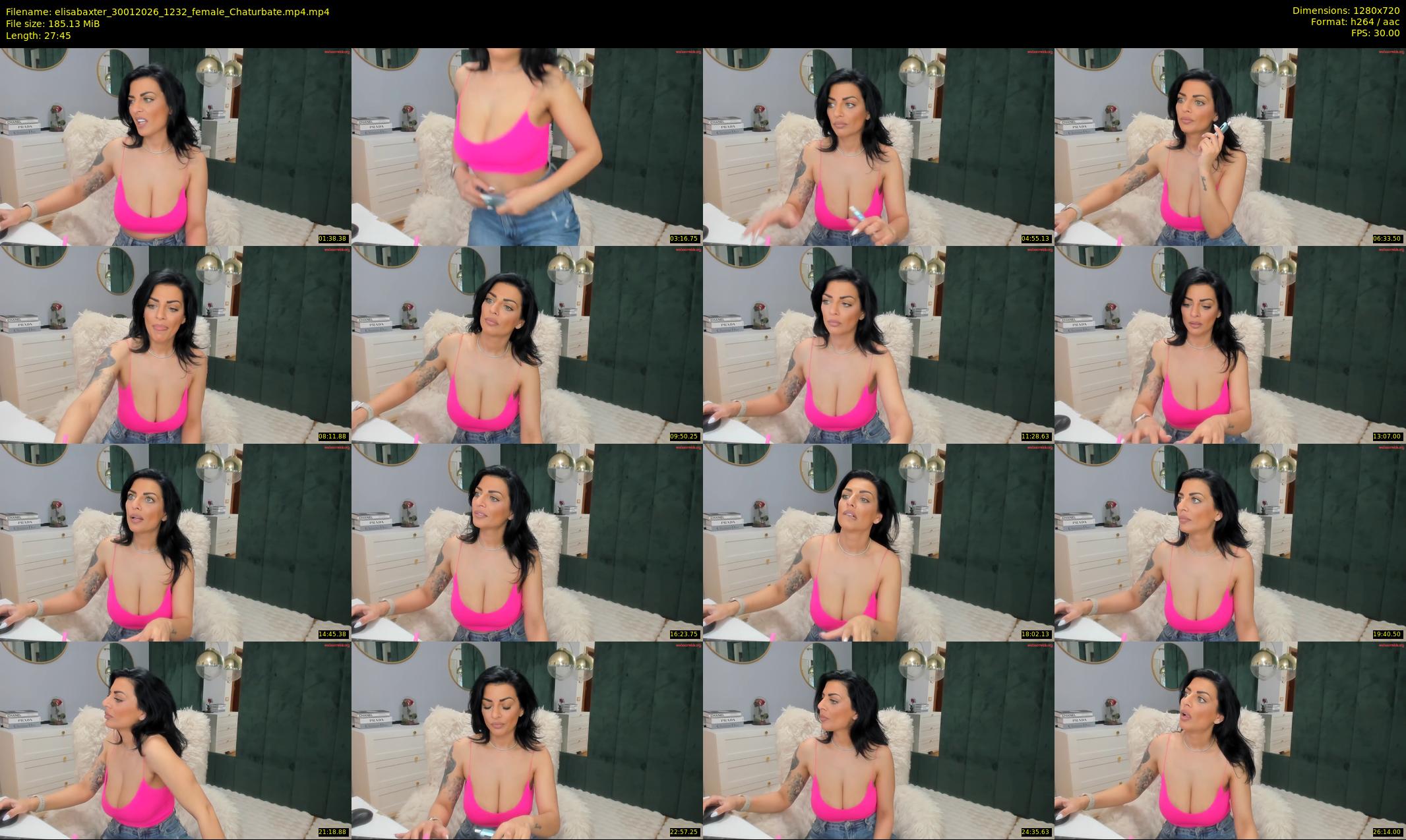 elisabaxter — 28 minute Chaturbate female cam show recording, 720p, Jan 30, 2026