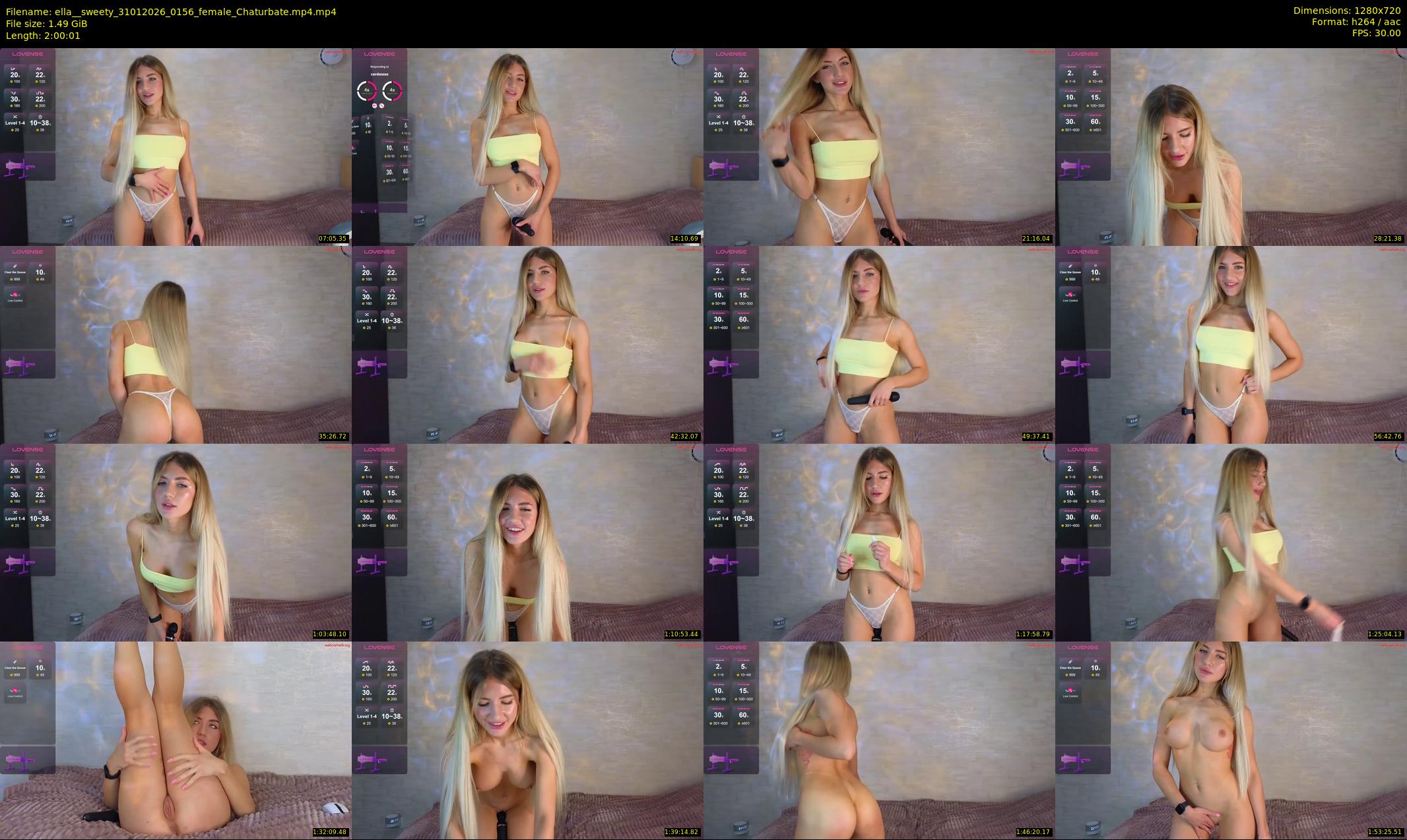 ella__sweety — 121 minute Chaturbate female cam show recording, 720p, Jan 31, 2026