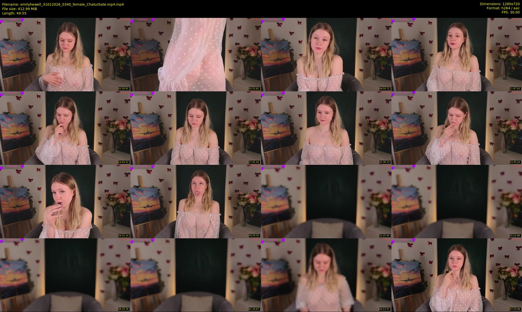 emilyhewell — 50 minute Chaturbate female cam show recording, 720p, Jan 31, 2026