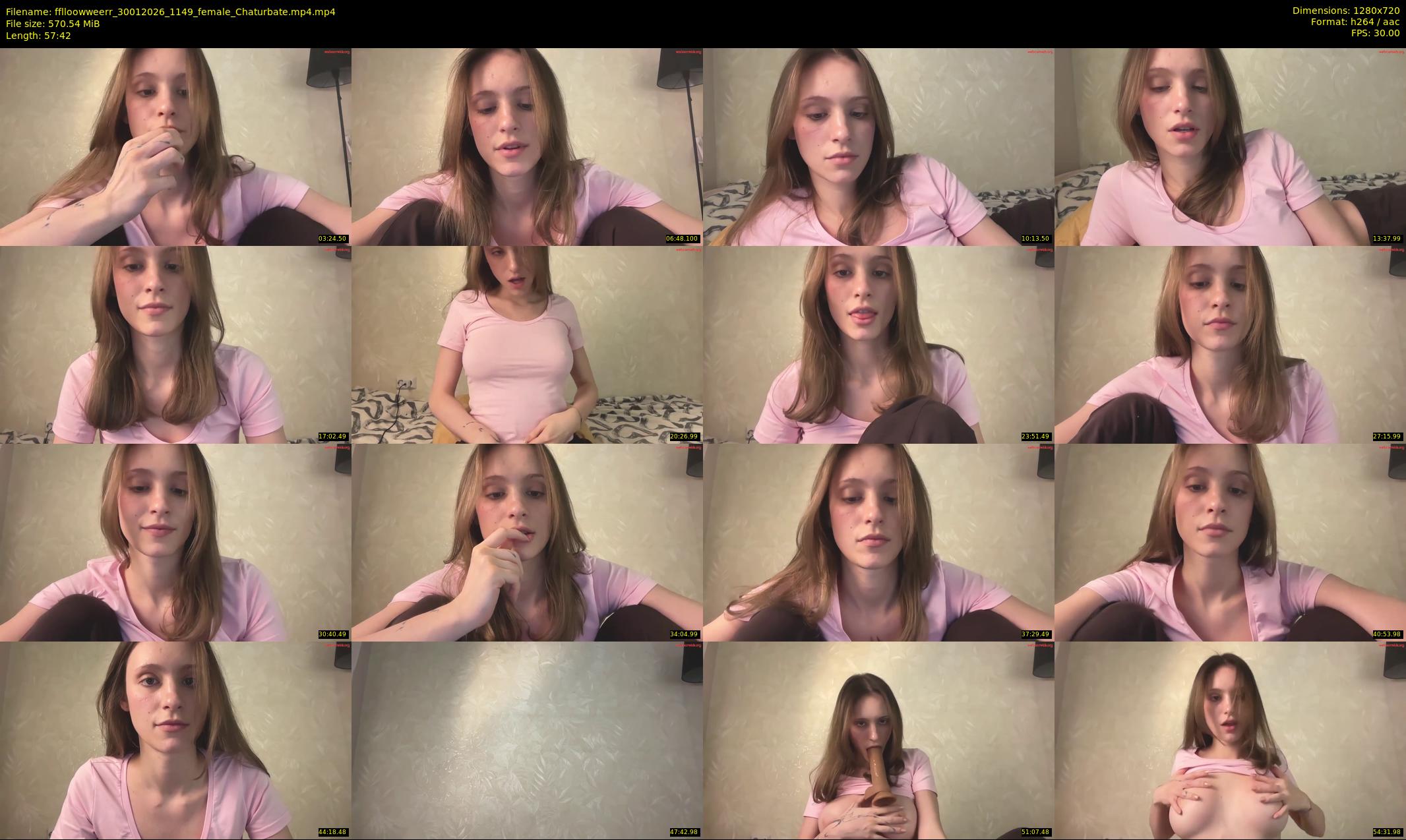 fflloowweerr — 58 minute Chaturbate couple cam show recording, 720p, Jan 30, 2026