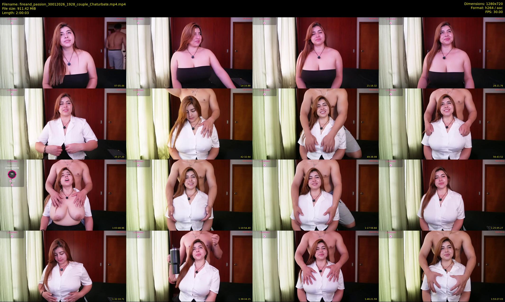 fireand_passion — 121 minute Chaturbate couple cam show recording, 720p, Jan 30, 2026
