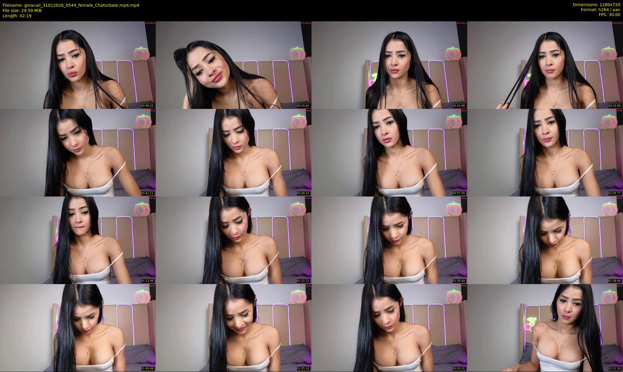 ginacali — 3 minute Chaturbate female cam show recording, 720p, Jan 31, 2026