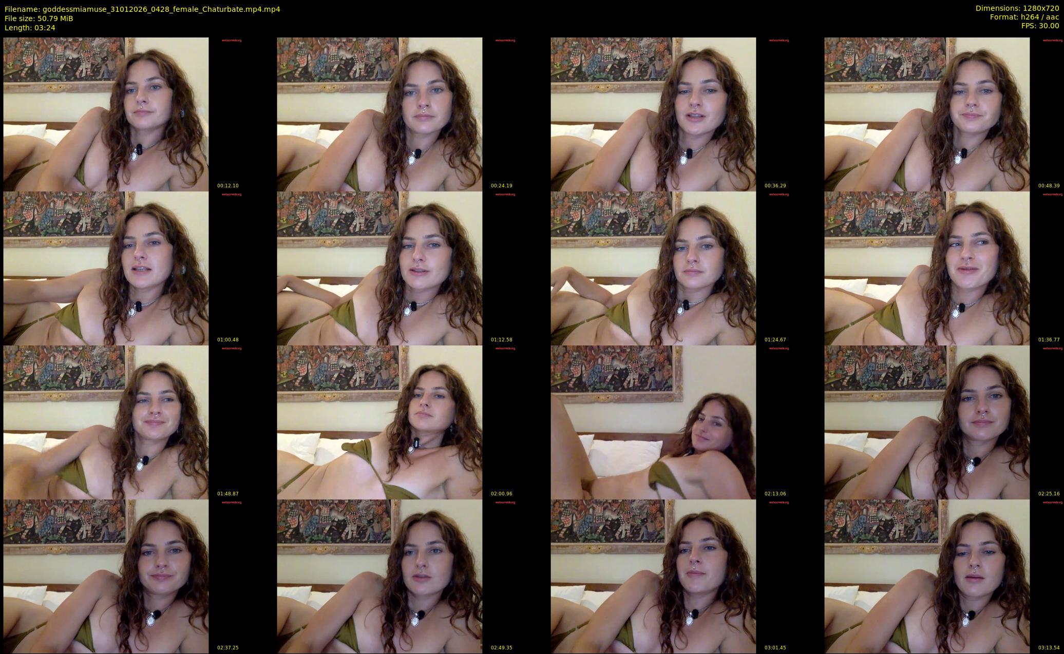 goddessmiamuse — 4 minute Chaturbate female cam show recording, 720p, Jan 31, 2026