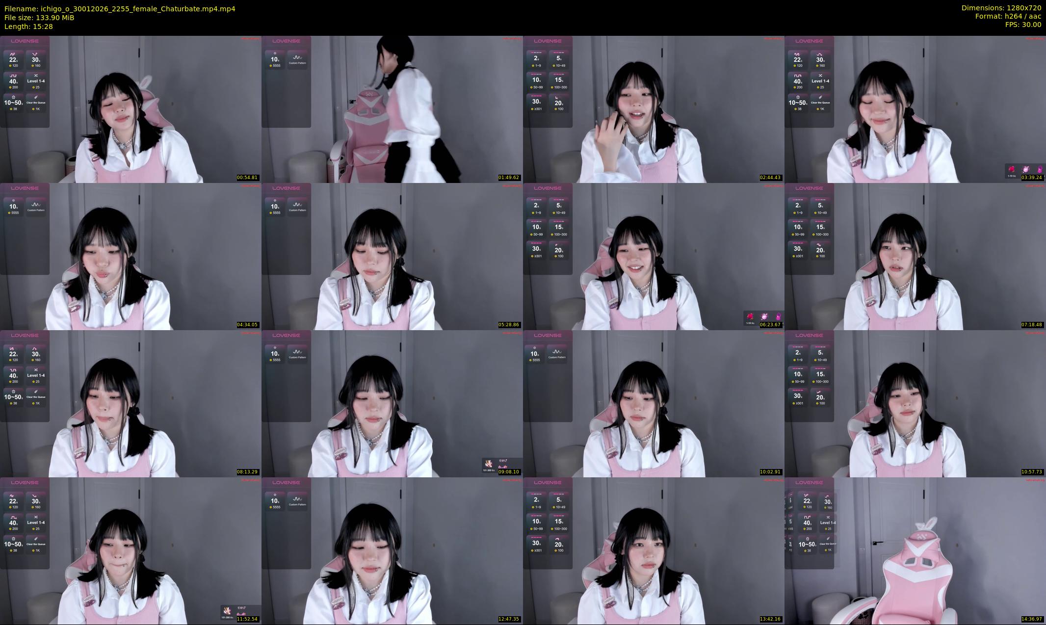 ichigo_o — 16 minute Chaturbate female cam show recording, 720p, Jan 30, 2026