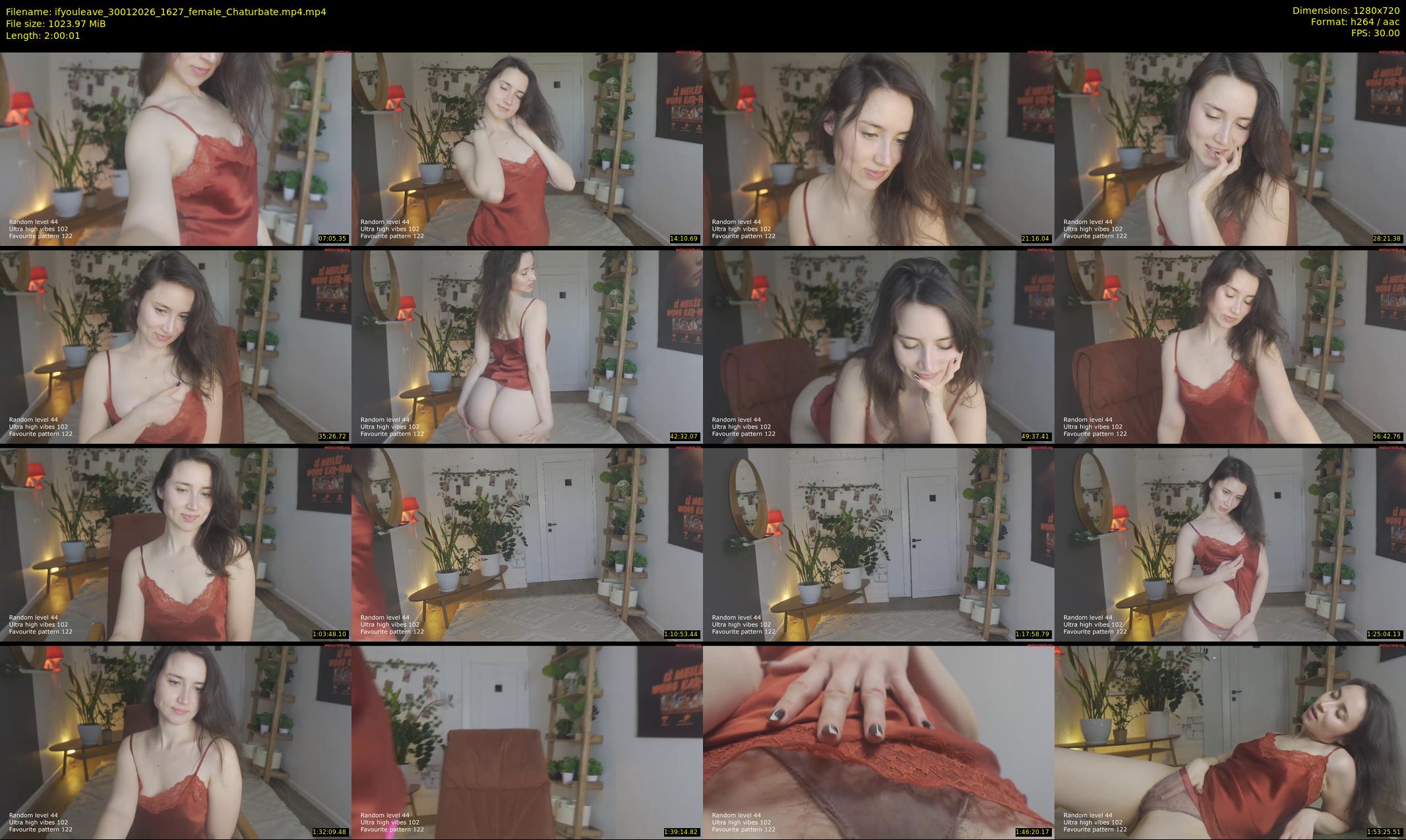ifyouleave — 121 minute Chaturbate female cam show recording, 720p, Jan 30, 2026