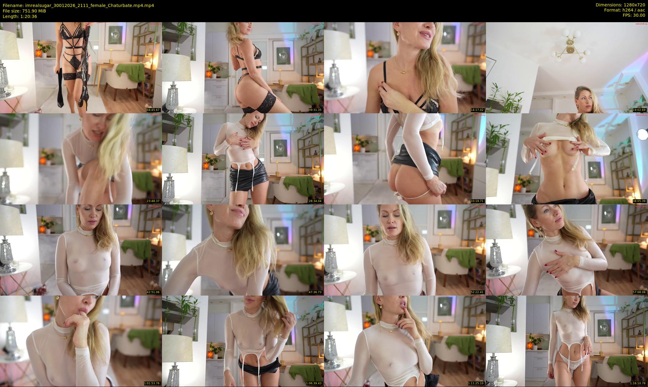 imrealsugar — 81 minute Chaturbate female cam show recording, 720p, Jan 30, 2026