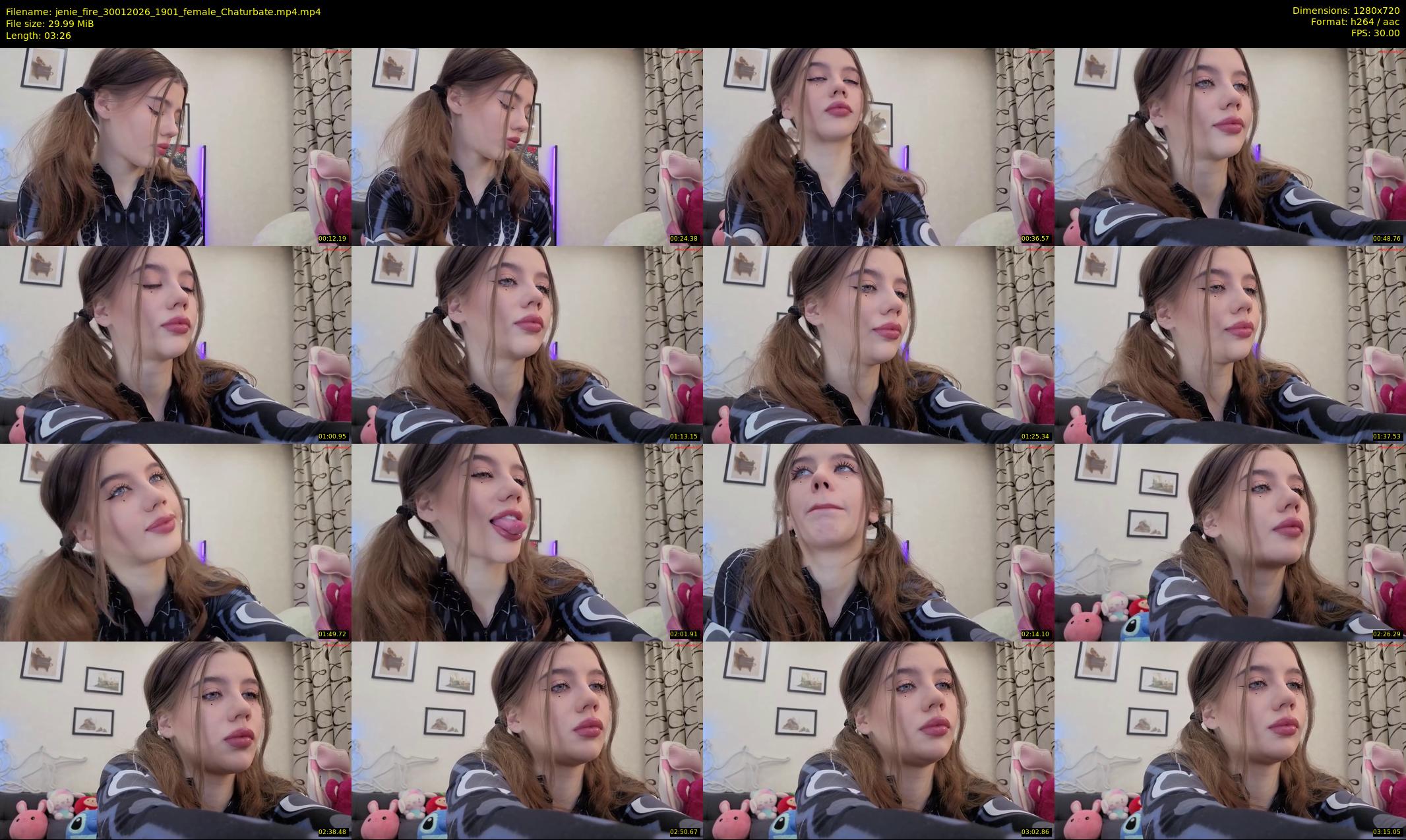 jenie_fire — 4 minute Chaturbate female cam show recording, 720p, Jan 30, 2026