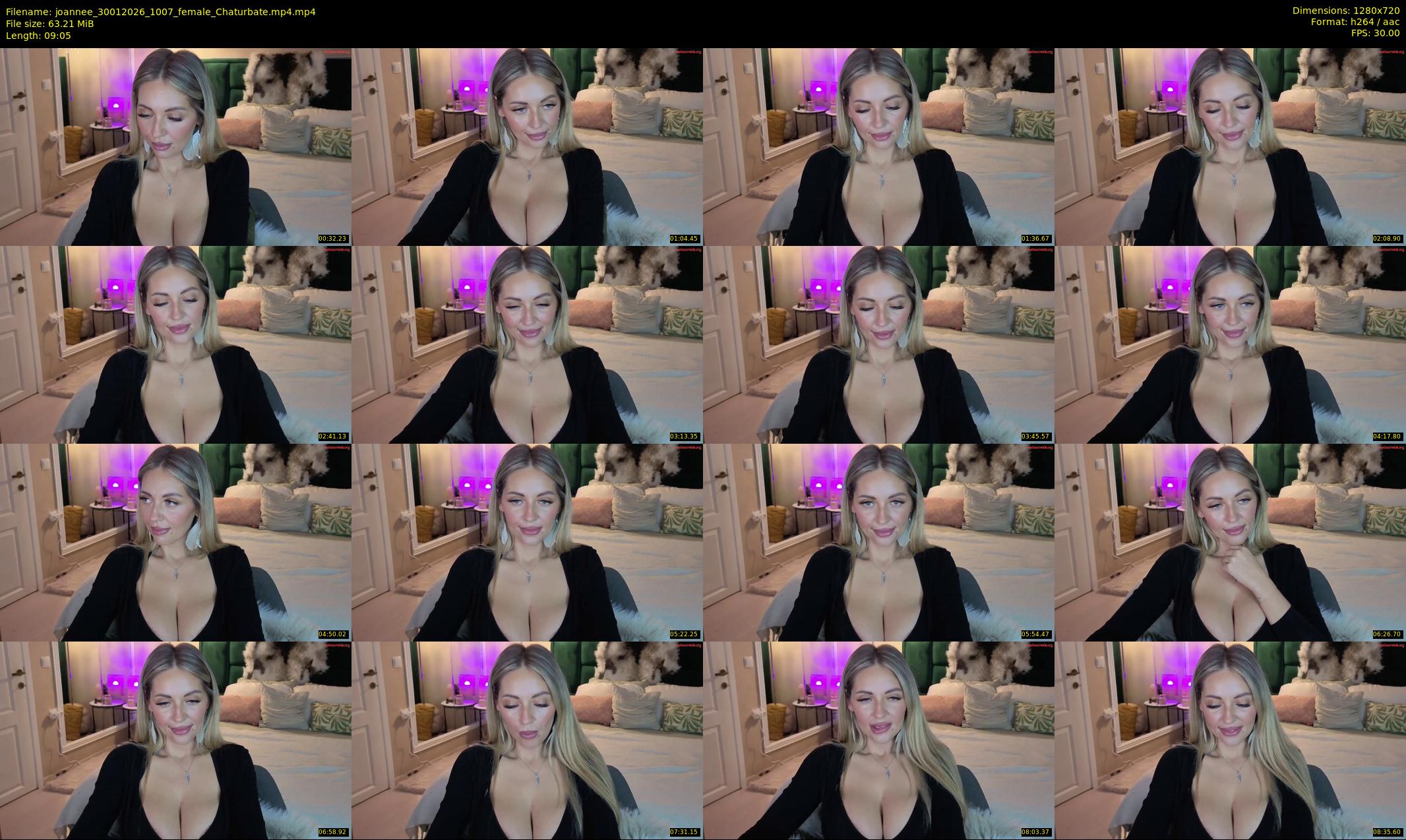 joannee — 10 minute Chaturbate female cam show recording, 720p, Jan 30, 2026