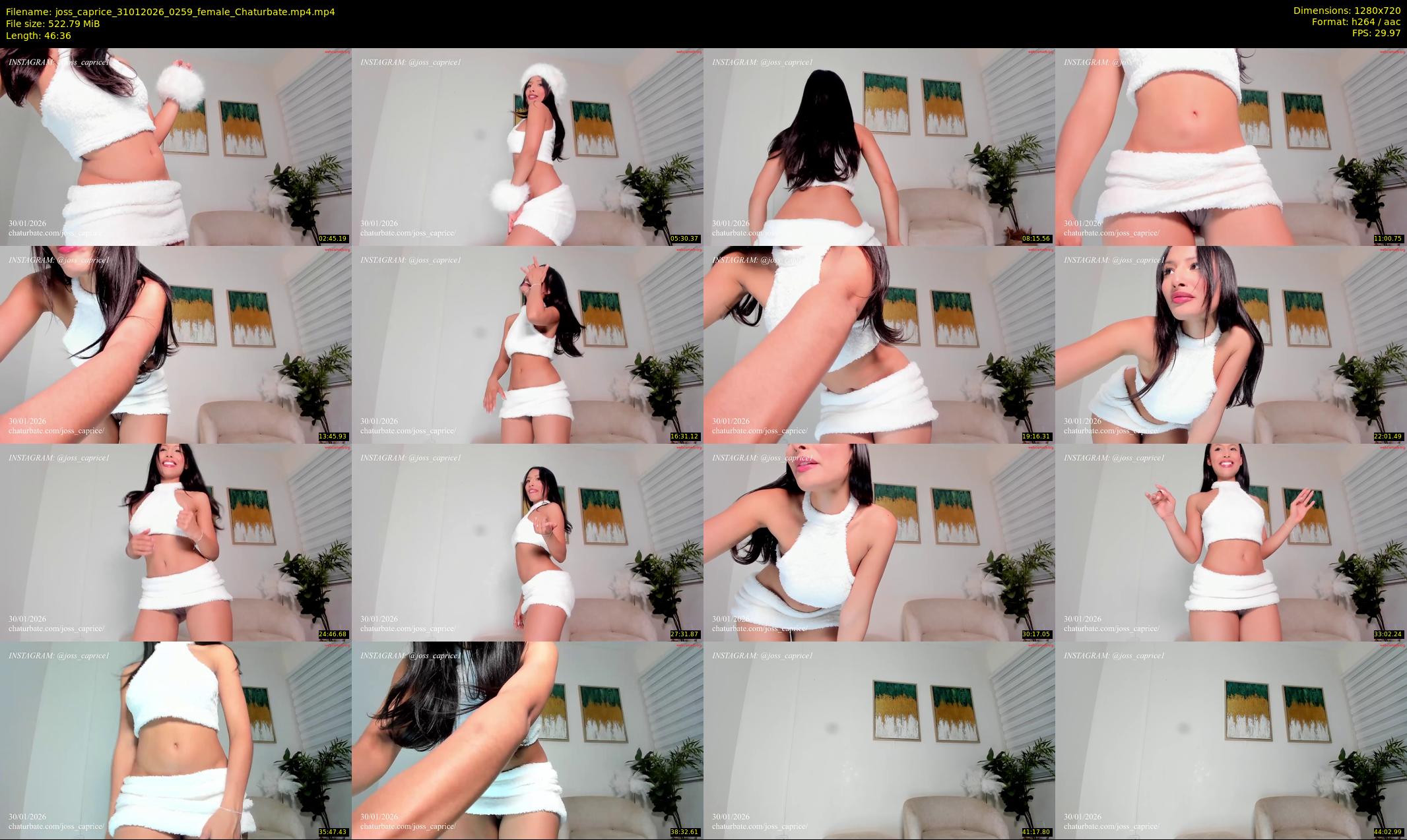 joss_caprice — 47 minute Chaturbate female cam show recording, 720p, Jan 31, 2026