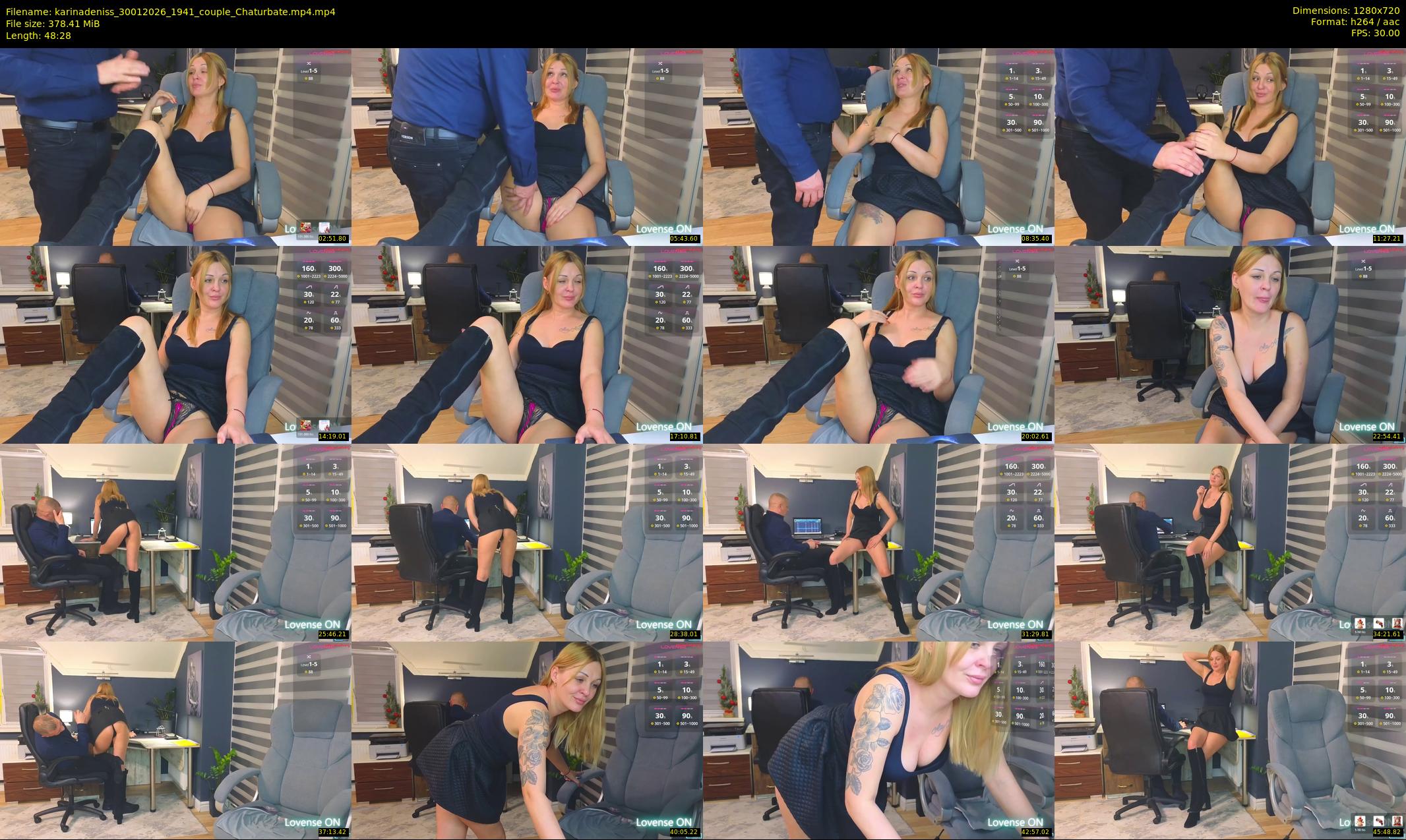 karinadeniss — 49 minute Chaturbate couple cam show recording, 720p, Jan 30, 2026