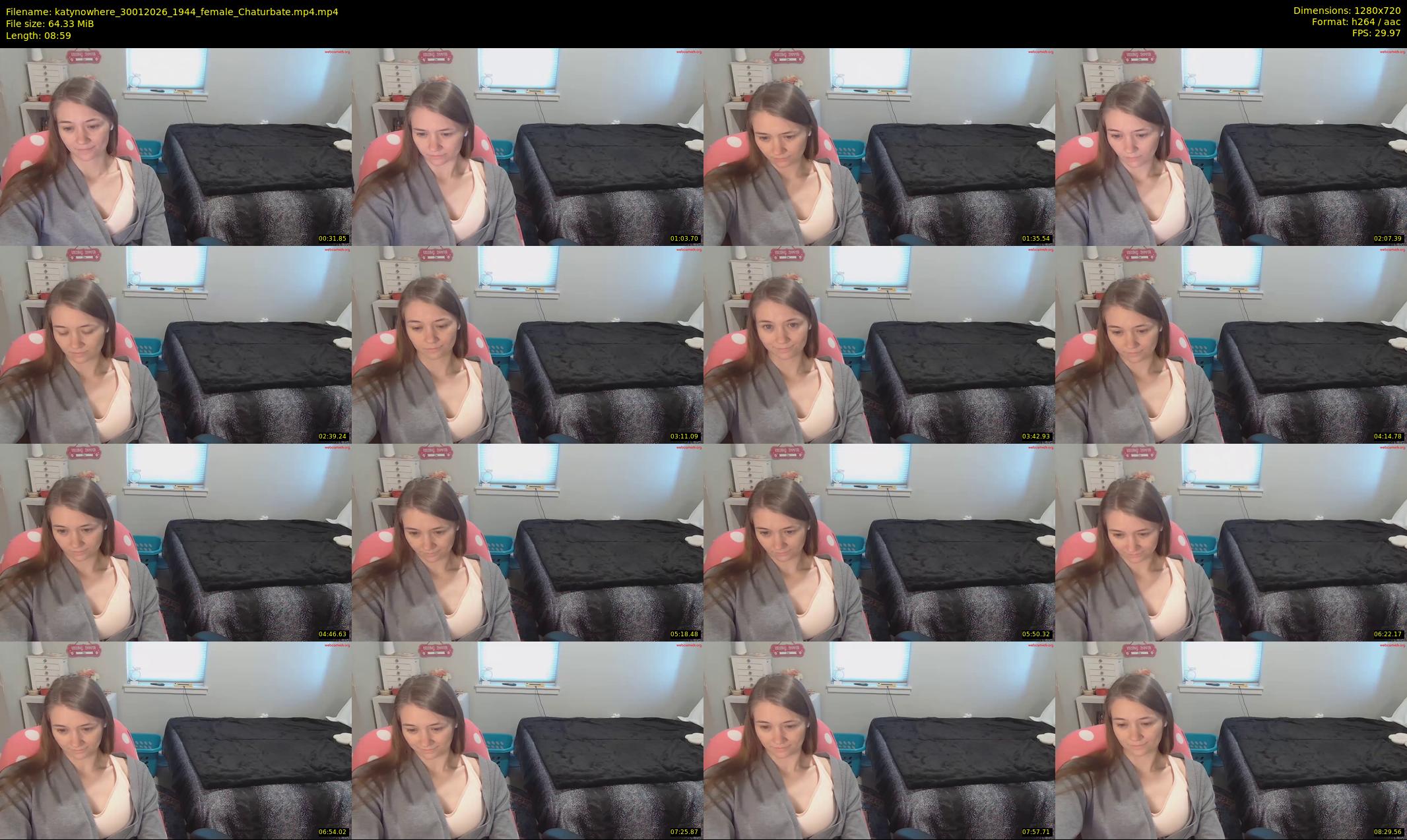 katynowhere — 9 minute Chaturbate female cam show recording, 720p, Jan 30, 2026