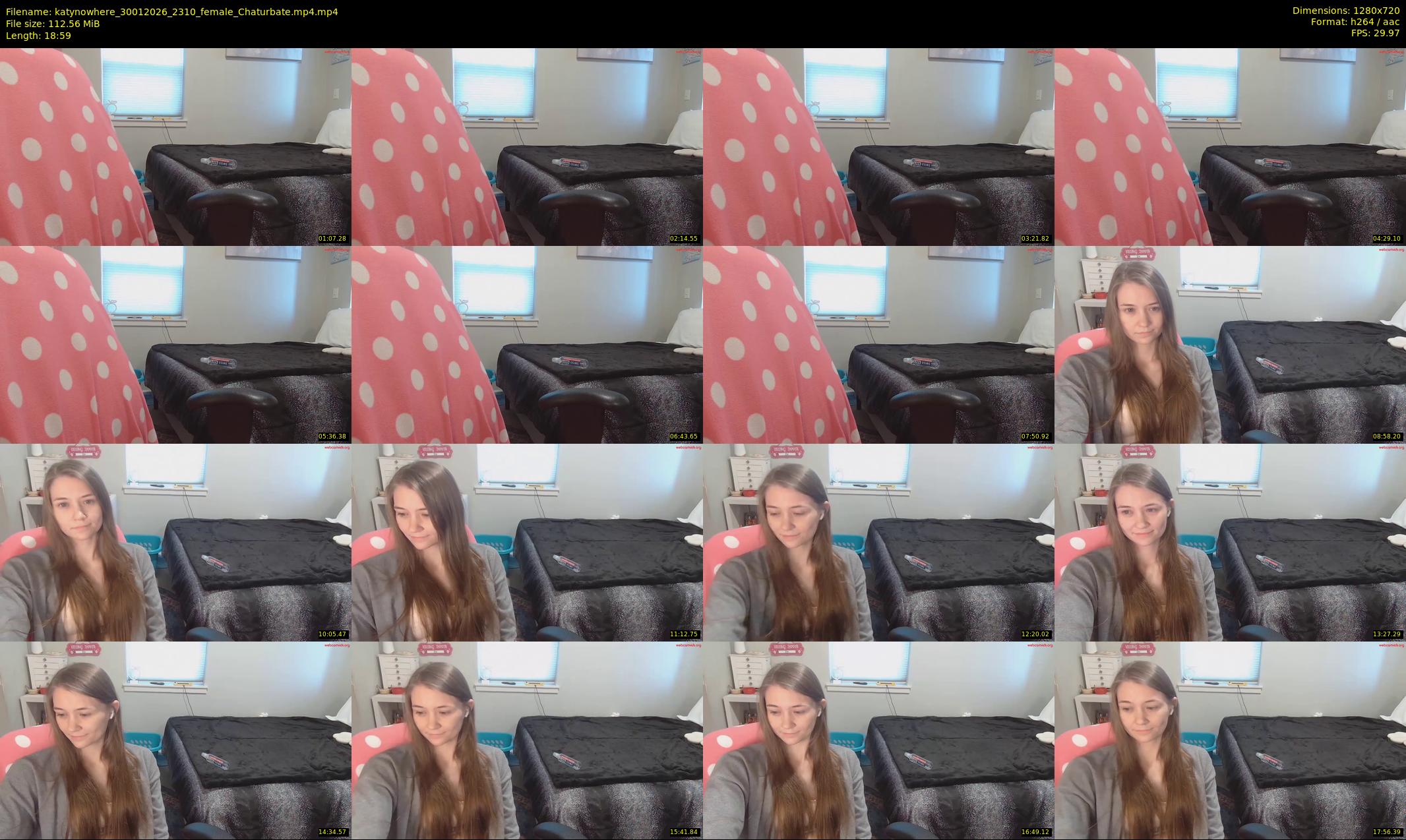 katynowhere — 19 minute Chaturbate female cam show recording, 720p, Jan 30, 2026