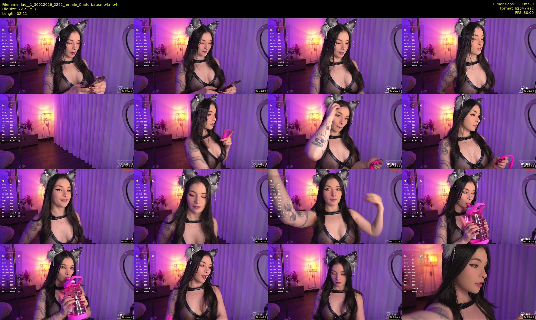 lau__1 — 3 minute Chaturbate female cam show recording, 720p, Jan 30, 2026
