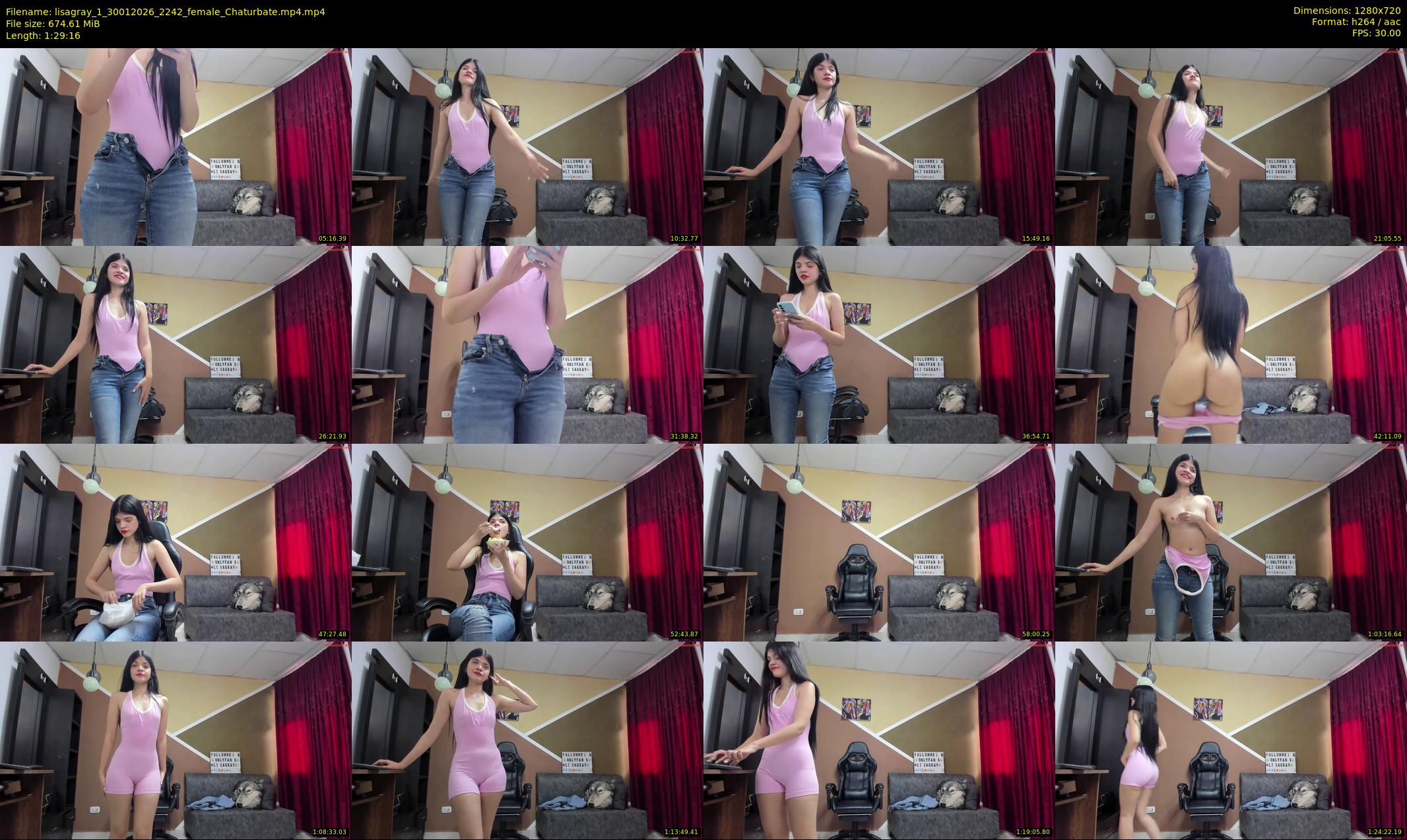 lisagray_1 — 90 minute Chaturbate female cam show recording, 720p, Jan 30, 2026