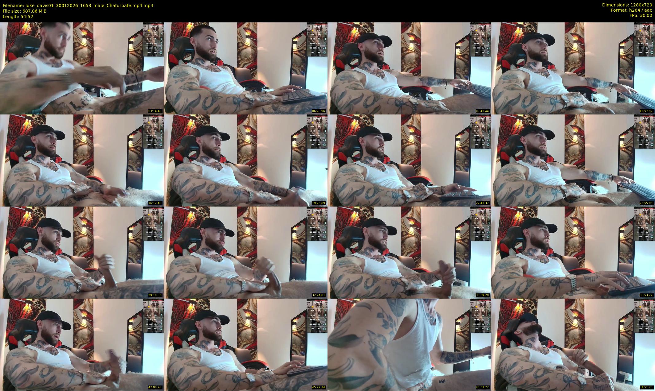 luke_davis01 — 55 minute Chaturbate male cam show recording, 720p, Jan 30, 2026