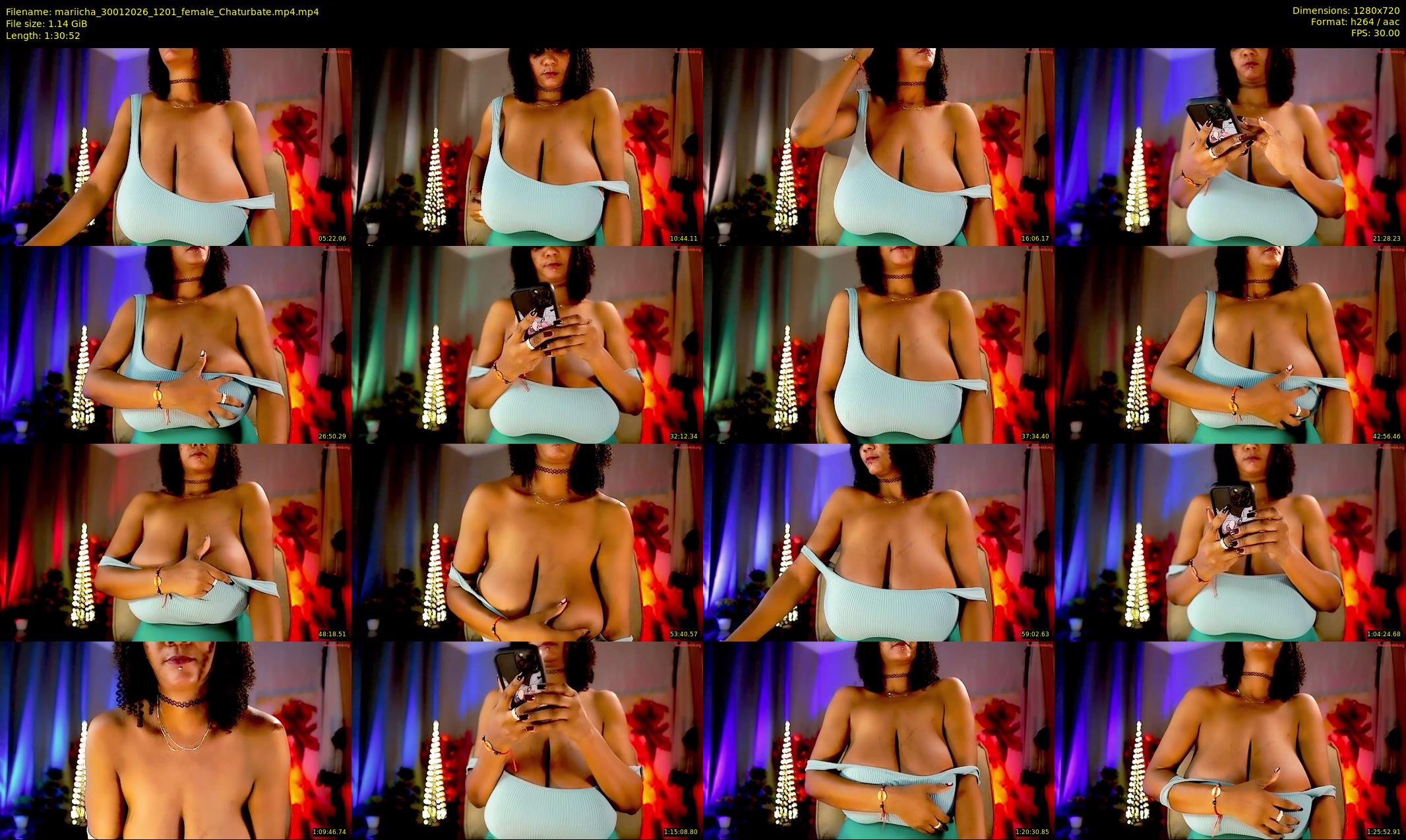 mariicha — 91 minute Chaturbate female cam show recording, 720p, Jan 30, 2026