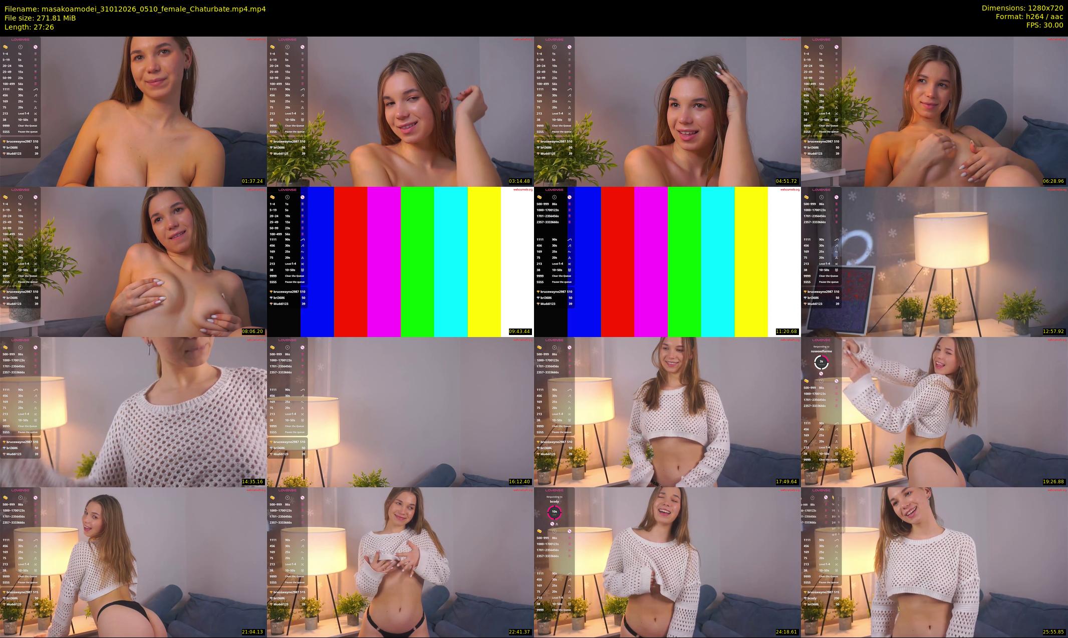 masakoamodei — 28 minute Chaturbate female cam show recording, 720p, Jan 31, 2026