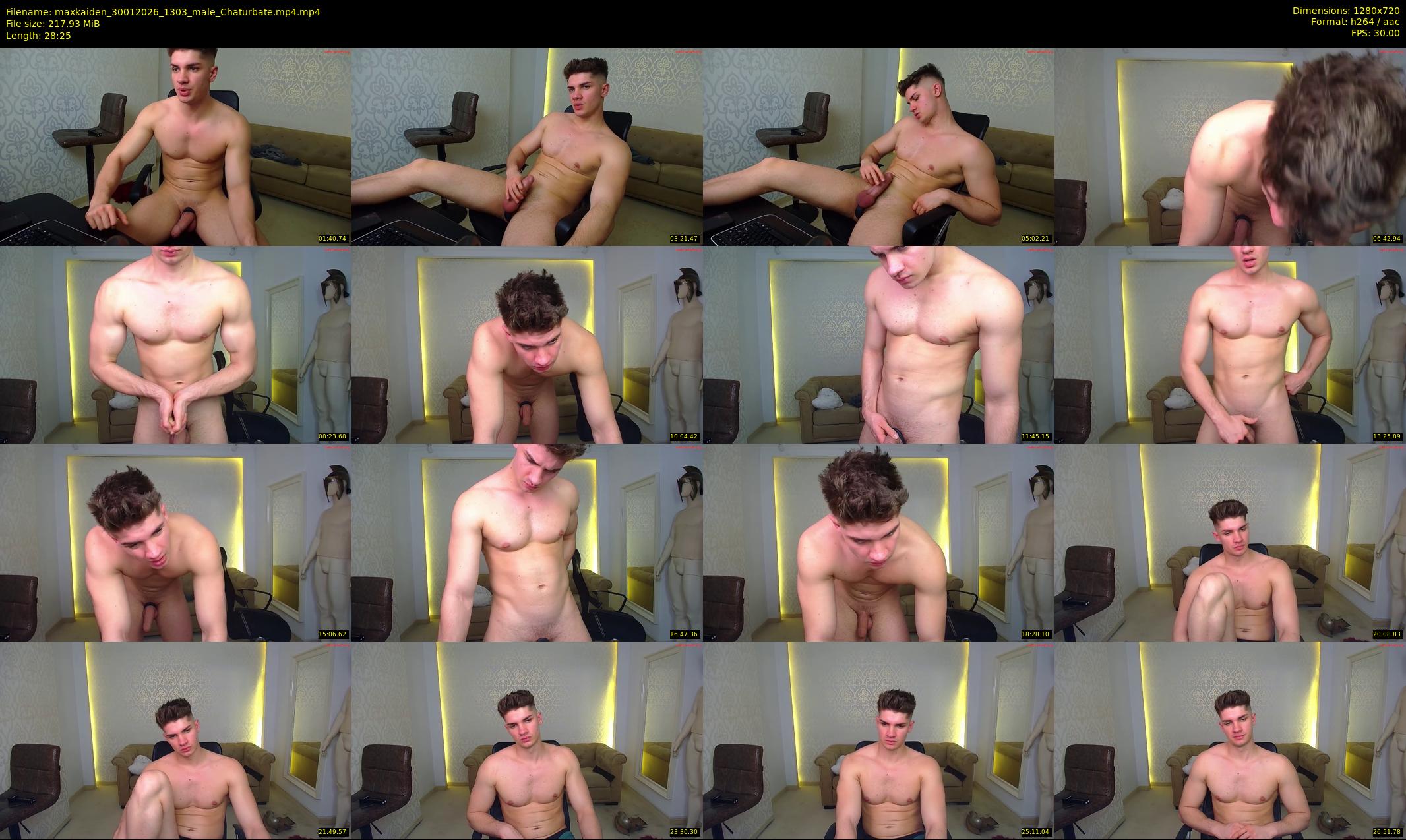 maxkaiden — 29 minute Chaturbate male cam show recording, 720p, Jan 30, 2026