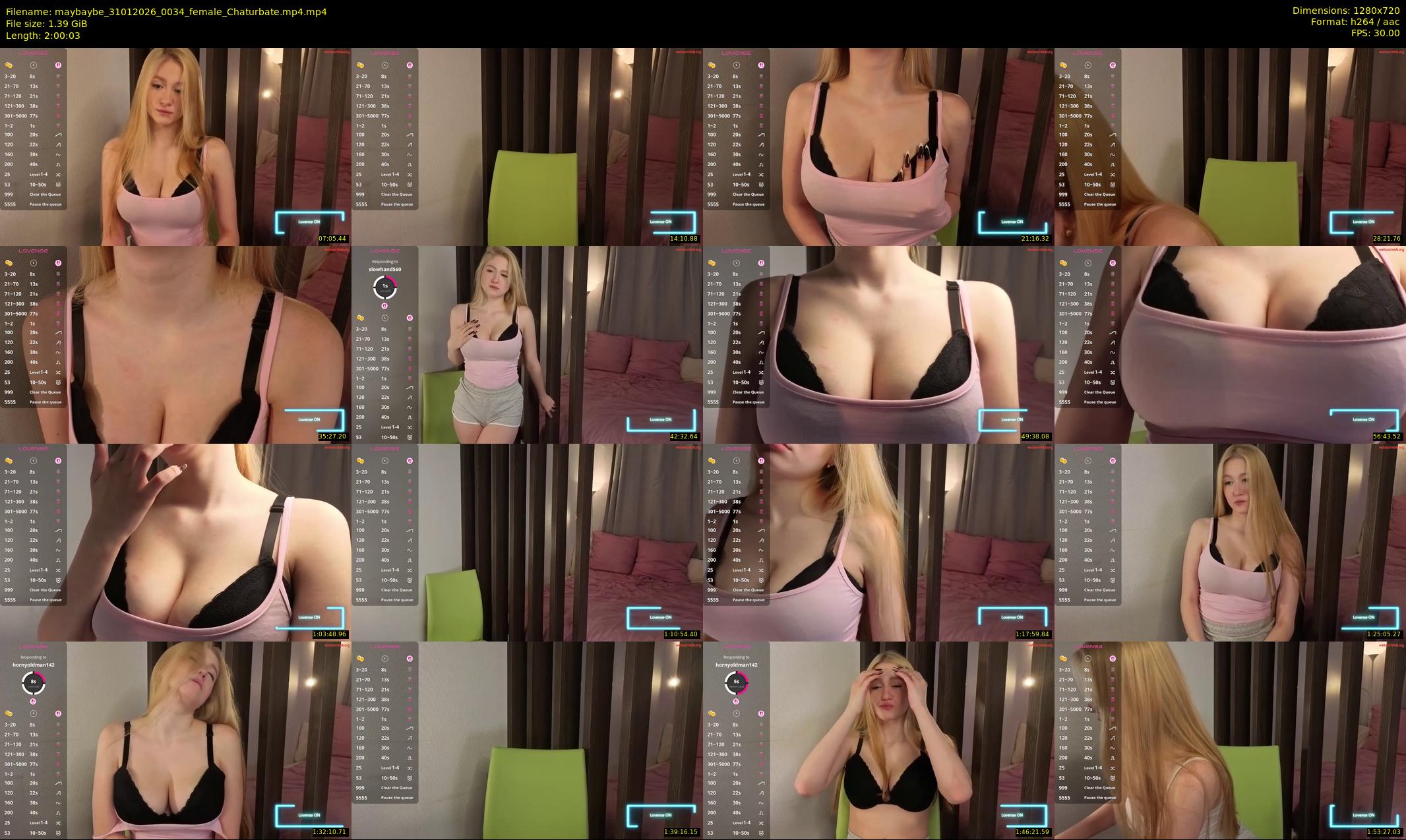 maybaybe — 121 minute Chaturbate female cam show recording, 720p, Jan 31, 2026