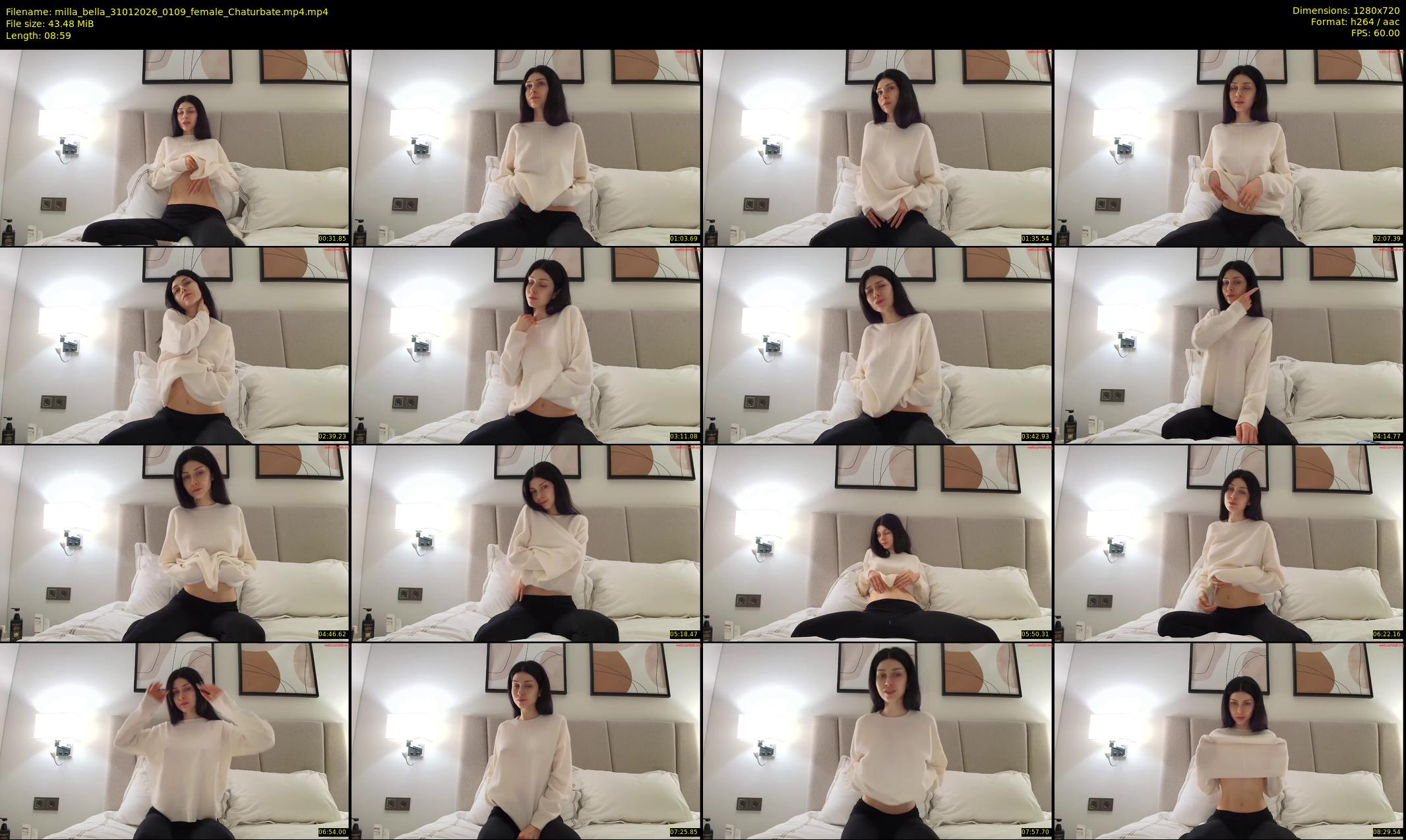 milla_bella — 9 minute Chaturbate female cam show recording, 720p, Jan 31, 2026