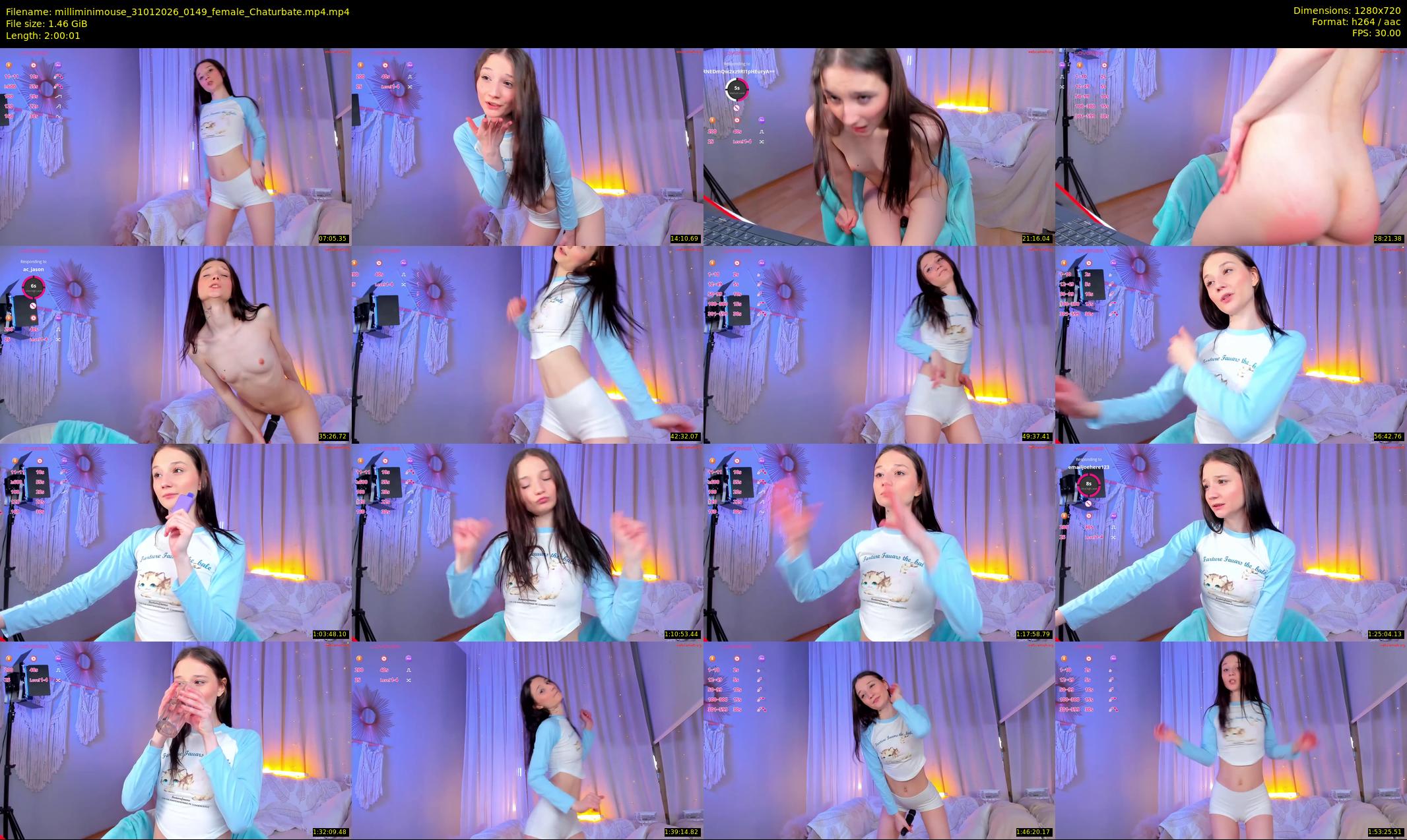 milliminimouse — 121 minute Chaturbate female cam show recording, 720p, Jan 31, 2026