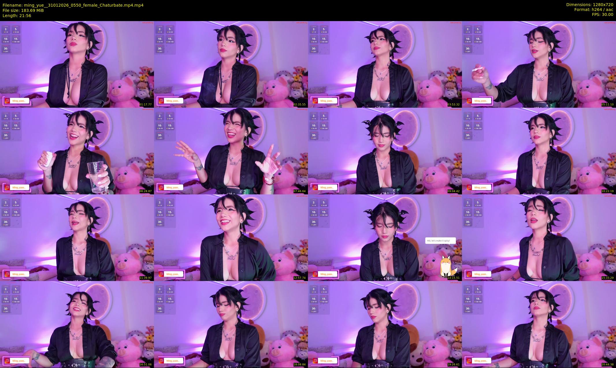 ming_yue_ — 22 minute Chaturbate female cam show recording, 720p, Jan 31, 2026