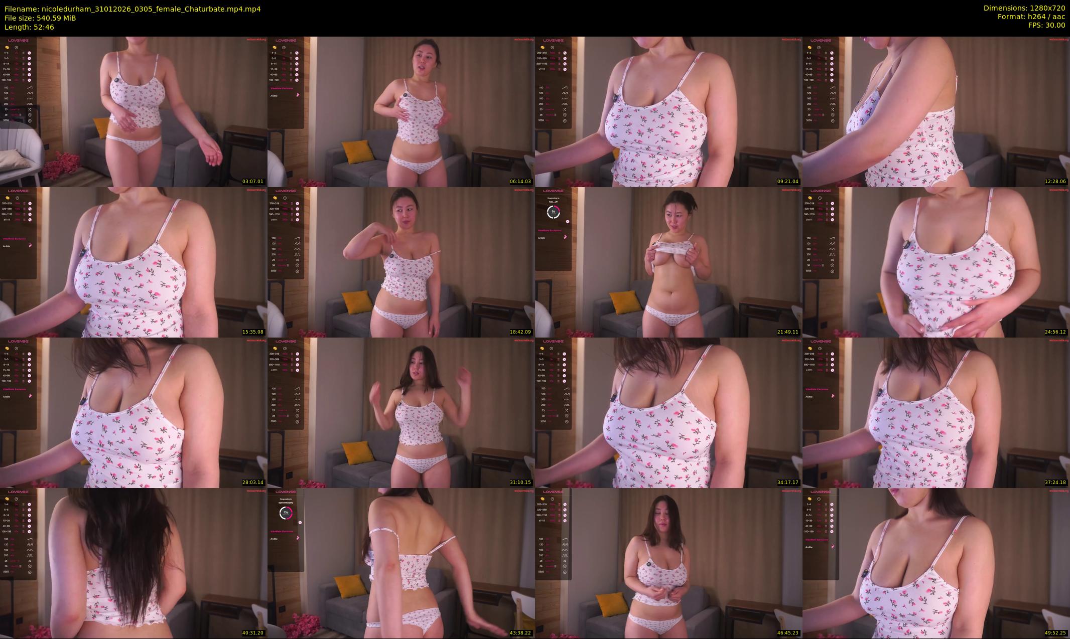 nicoledurham — 53 minute Chaturbate female cam show recording, 720p, Jan 31, 2026