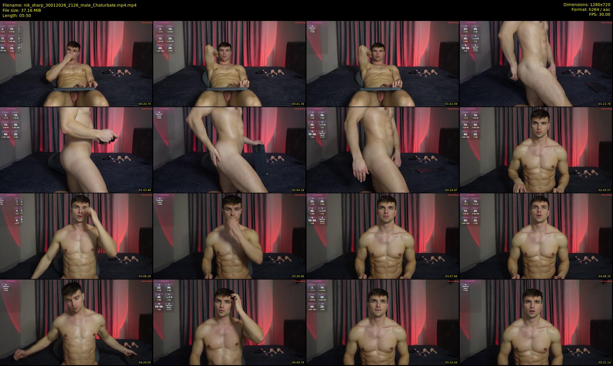 nik_sharp — 6 minute Chaturbate male cam show recording, 720p, Jan 30, 2026
