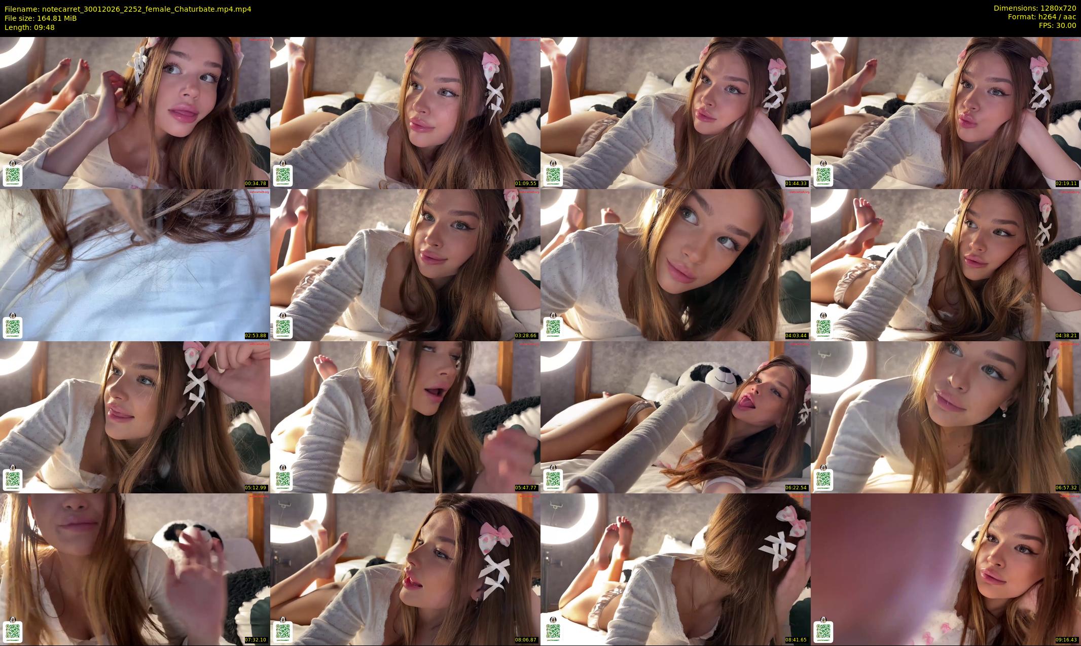 notecarret — 10 minute Chaturbate female cam show recording, 720p, Jan 30, 2026