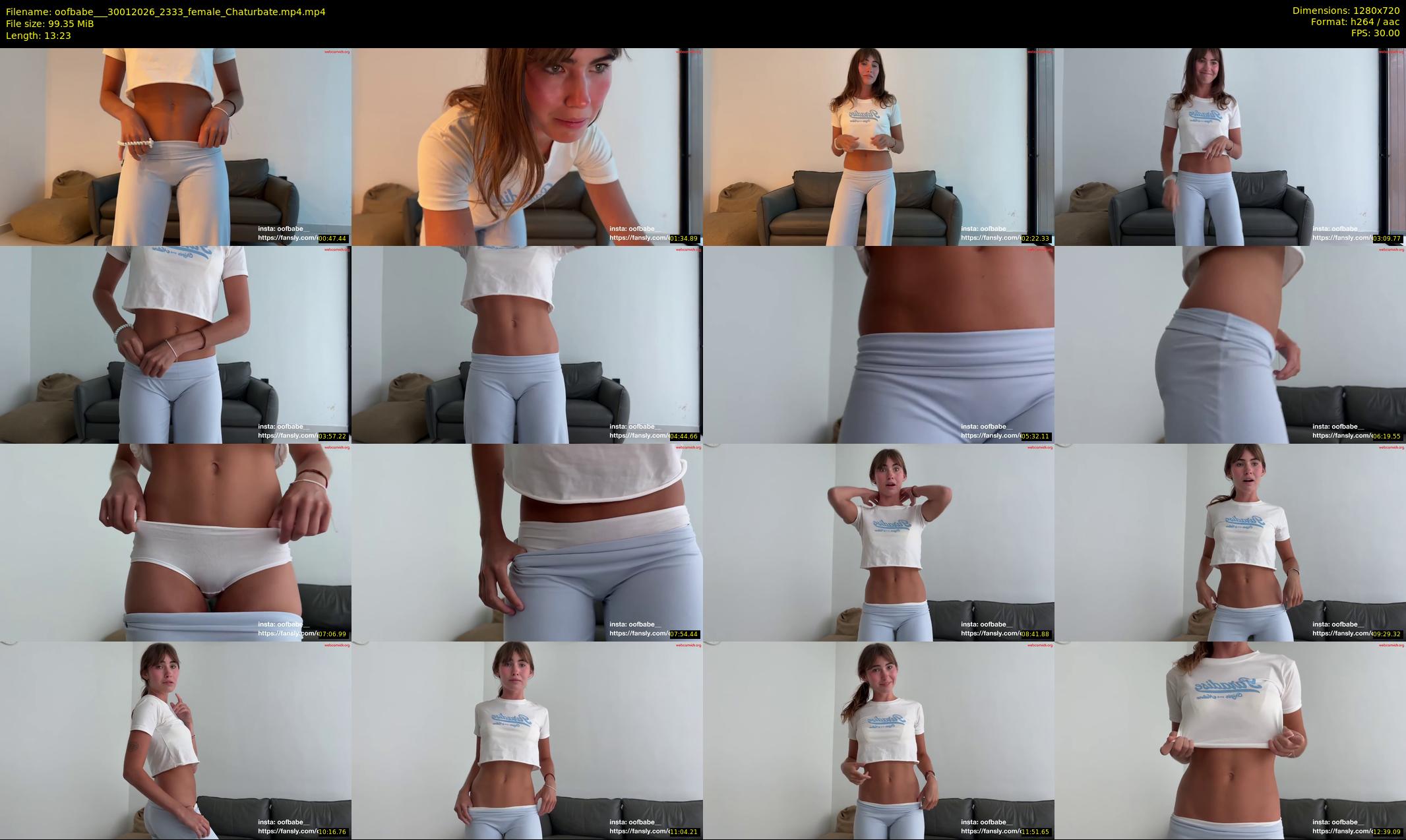 oofbabe__ — 14 minute Chaturbate female cam show recording, 720p, Jan 30, 2026
