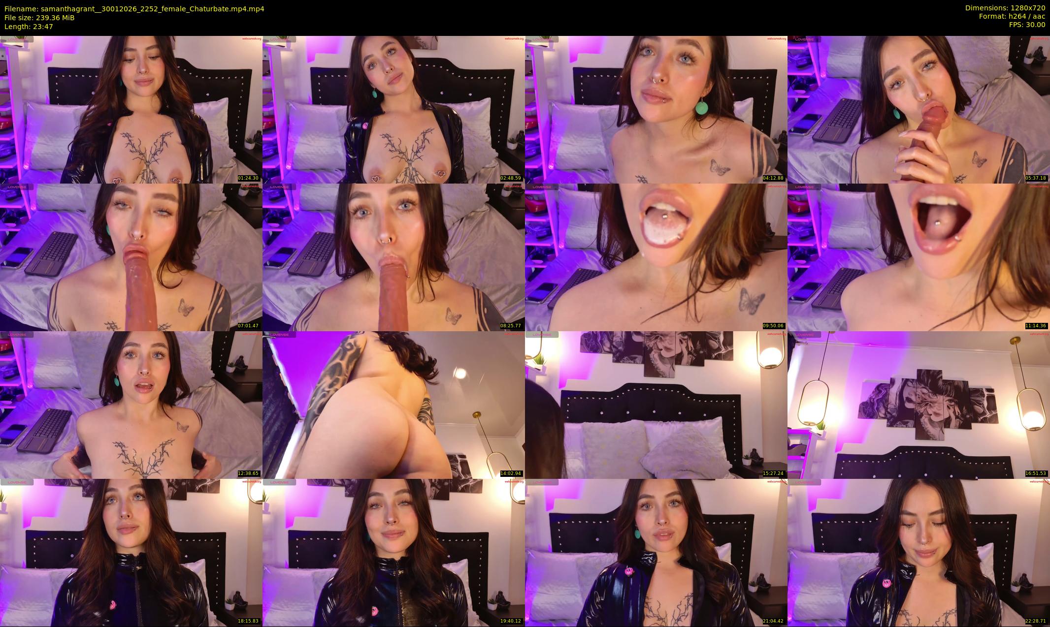 samanthagrant_ — 24 minute Chaturbate female cam show recording, 720p, Jan 30, 2026