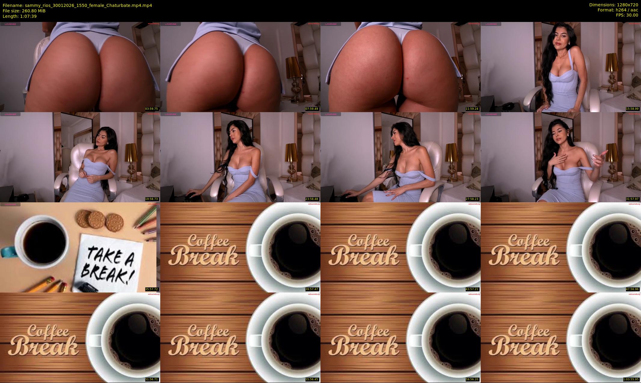sammy_rios — 68 minute Chaturbate female cam show recording, 720p, Jan 30, 2026