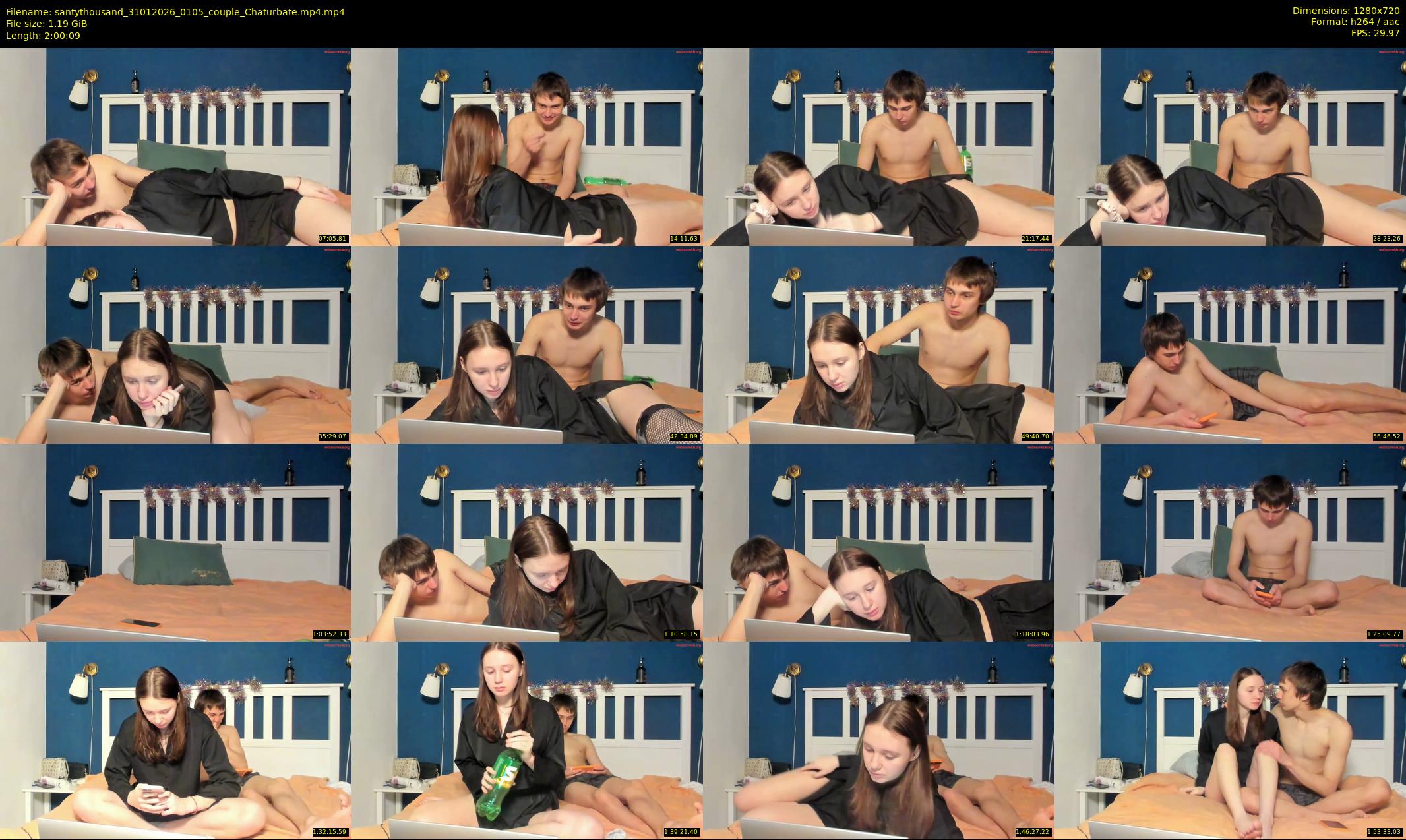 santythousand — 121 minute Chaturbate couple cam show recording, 720p, Jan 31, 2026