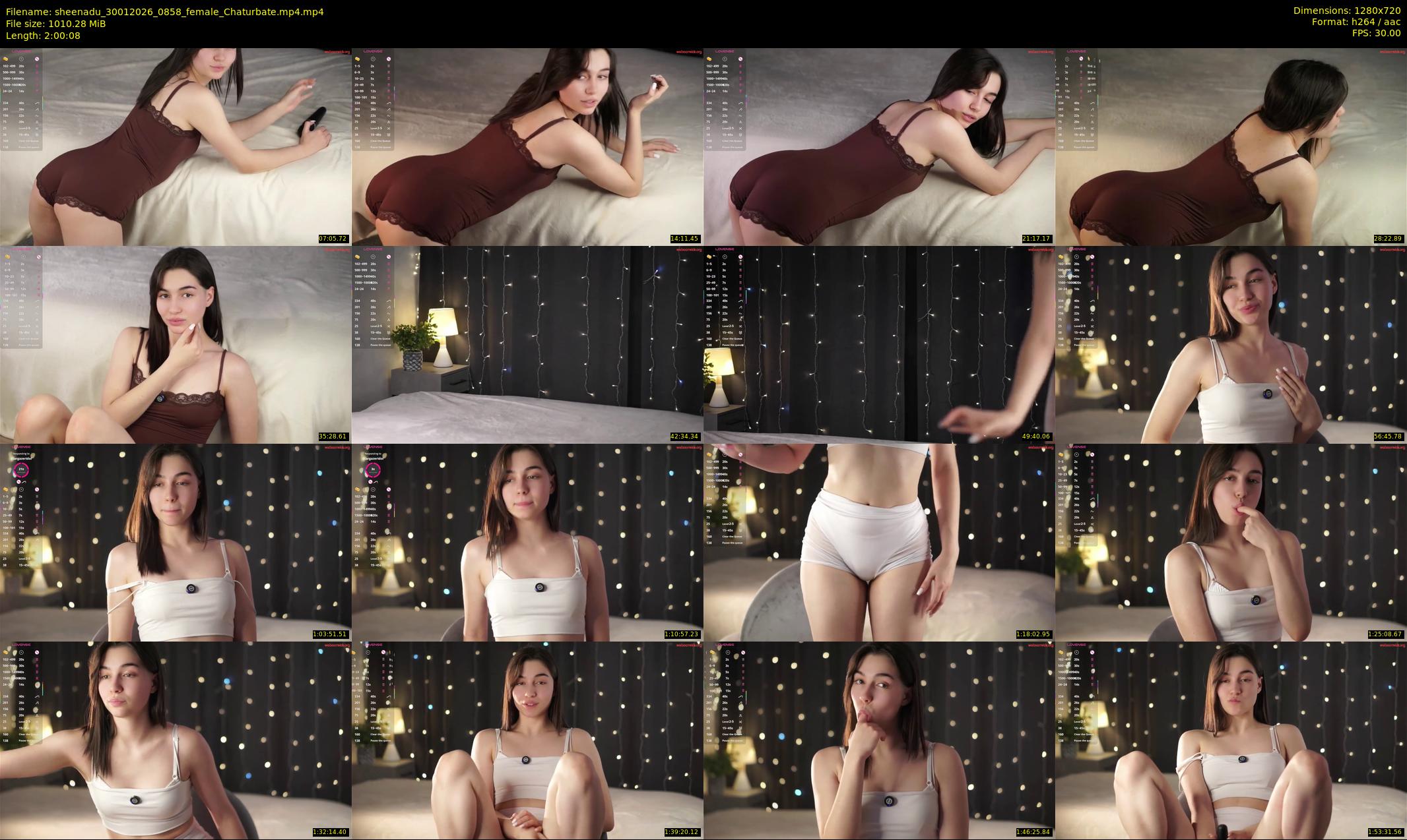 sheenadu — 121 minute Chaturbate female cam show recording, 720p, Jan 30, 2026
