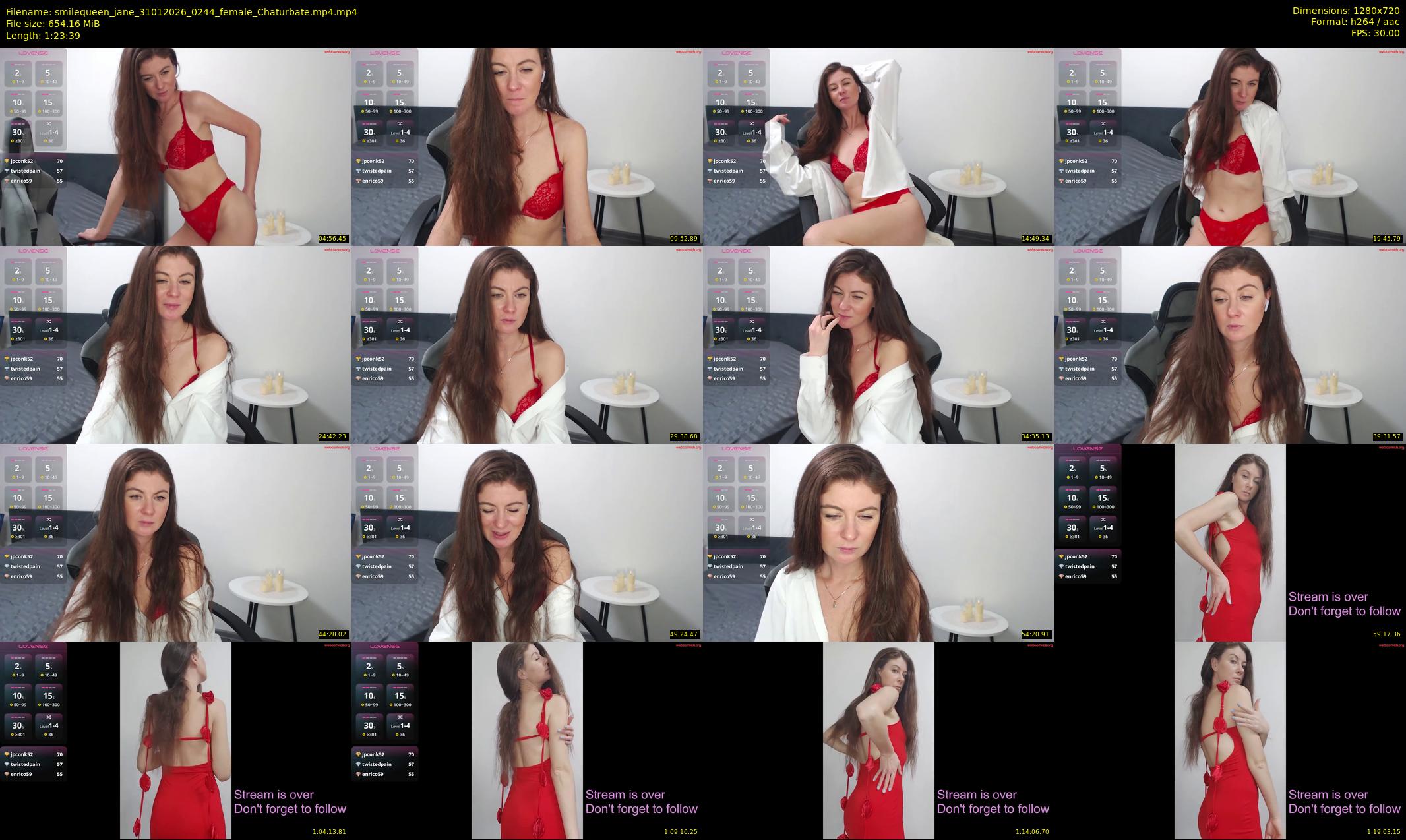 smilequeen_jane — 84 minute Chaturbate female cam show recording, 720p, Jan 31, 2026