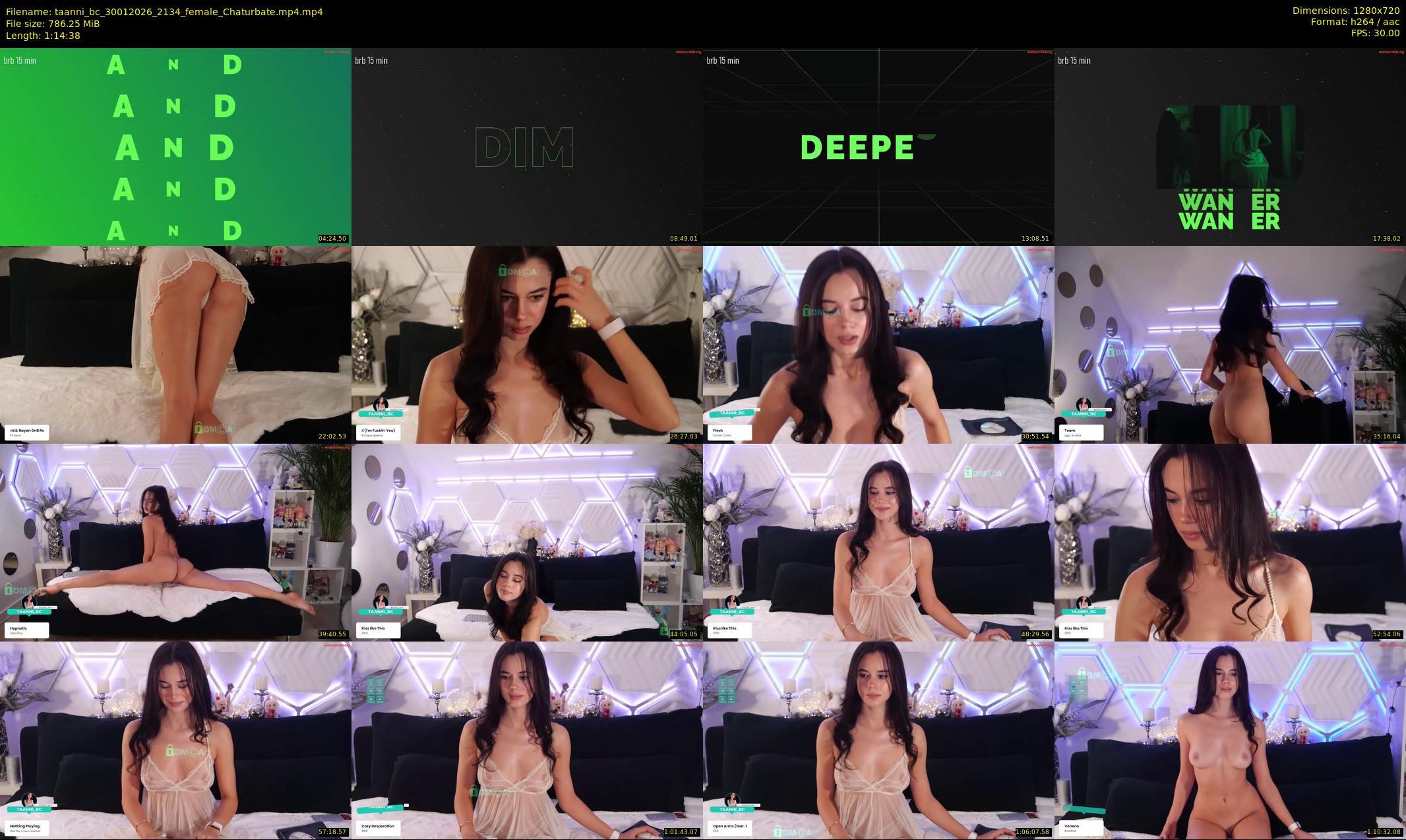taanni_bc — 75 minute Chaturbate female cam show recording, 720p, Jan 30, 2026