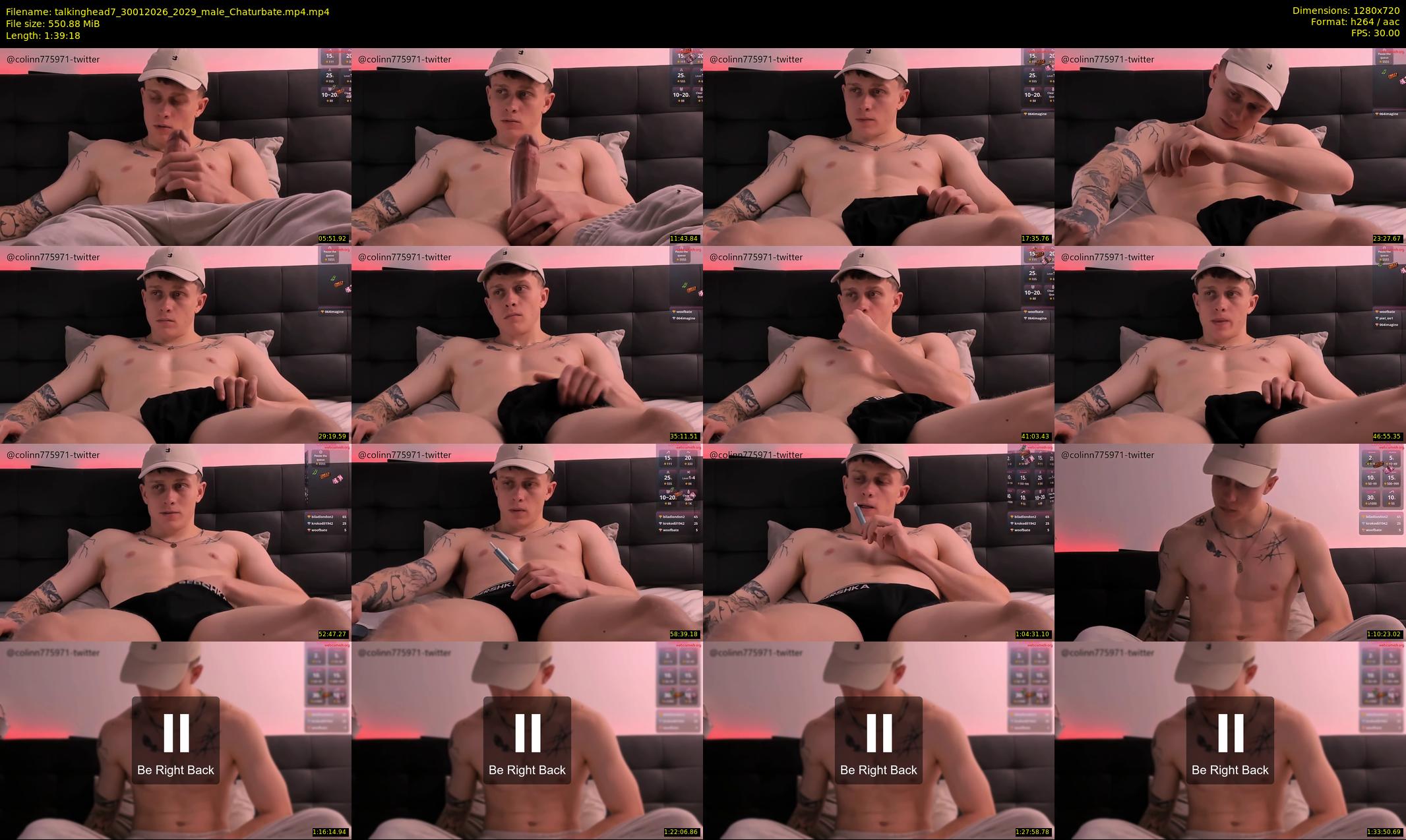 talkinghead7 — 100 minute Chaturbate male cam show recording, 720p, Jan 30, 2026
