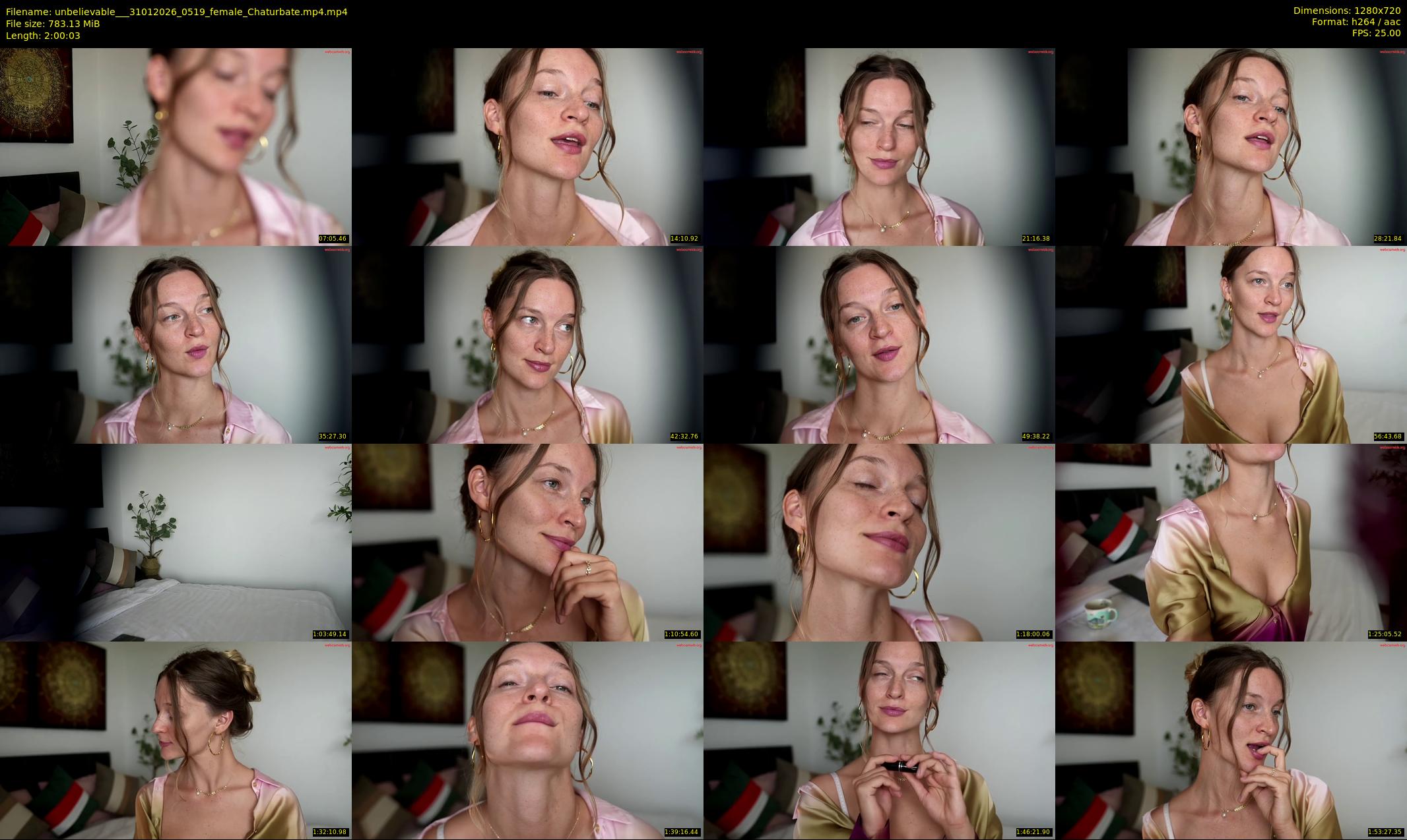 unbelievable__ — 121 minute Chaturbate female cam show recording, 720p, Jan 31, 2026