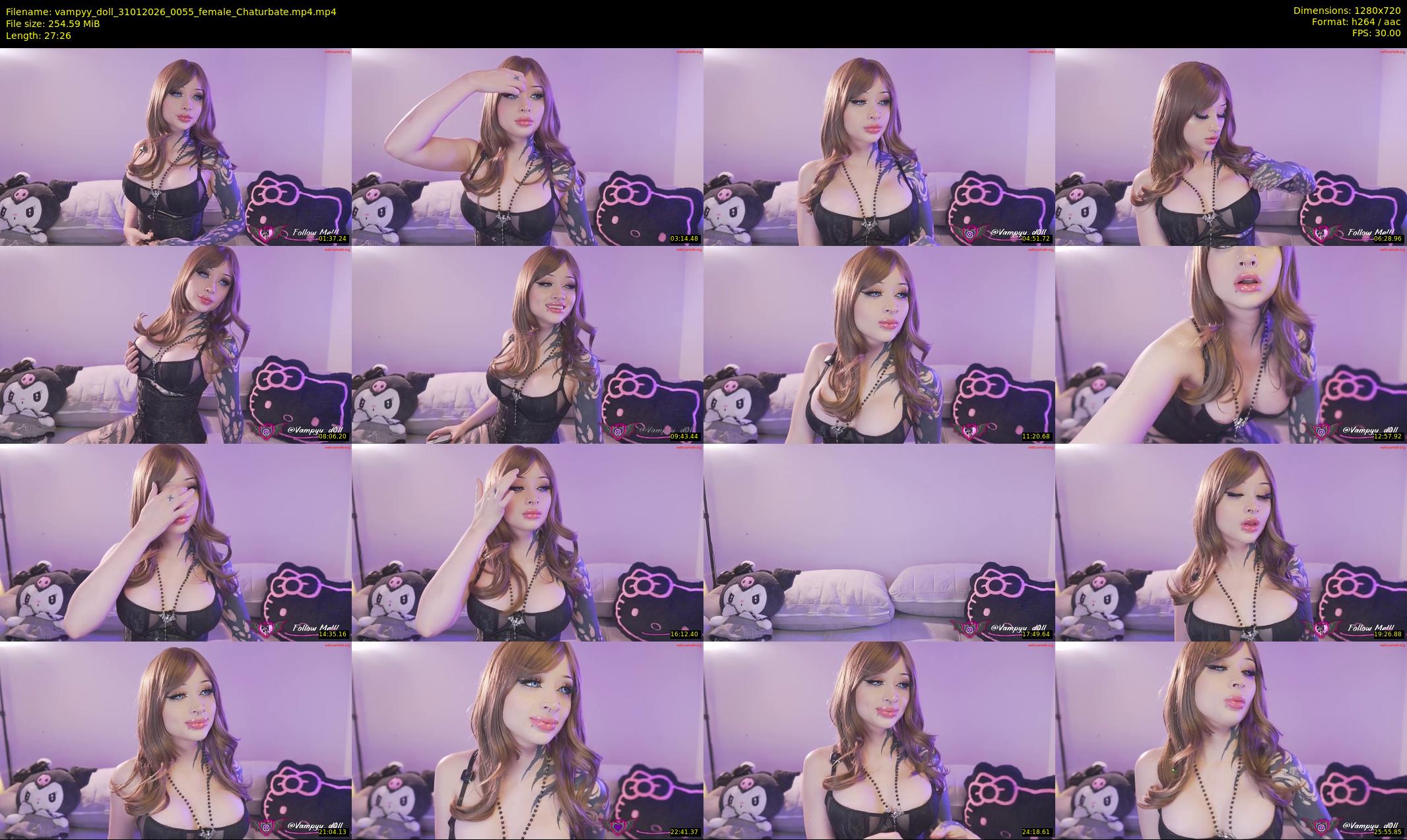 vampyy_doll — 28 minute Chaturbate female cam show recording, 720p, Jan 31, 2026