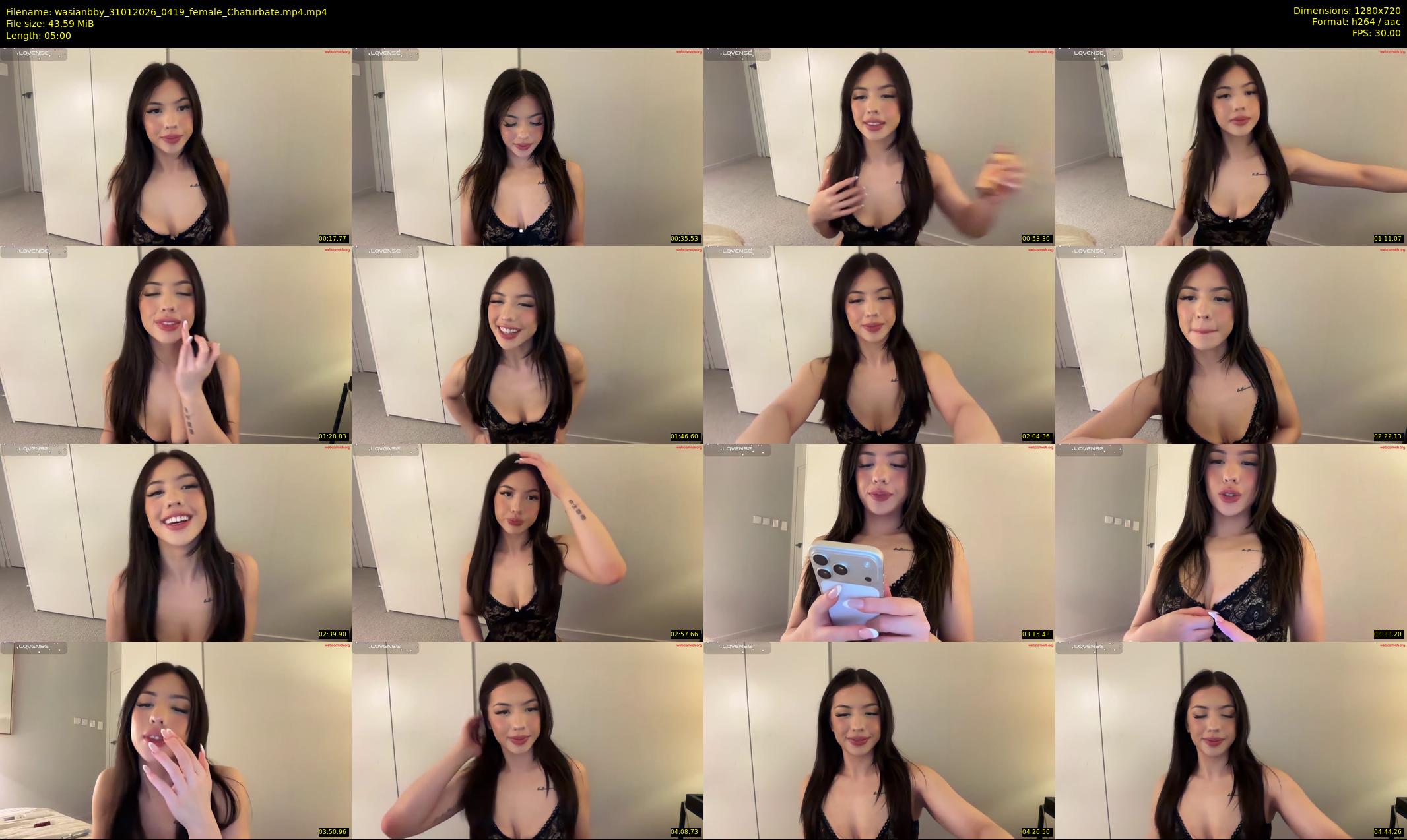 wasianbby — 5 minute Chaturbate female cam show recording, 720p, Jan 31, 2026