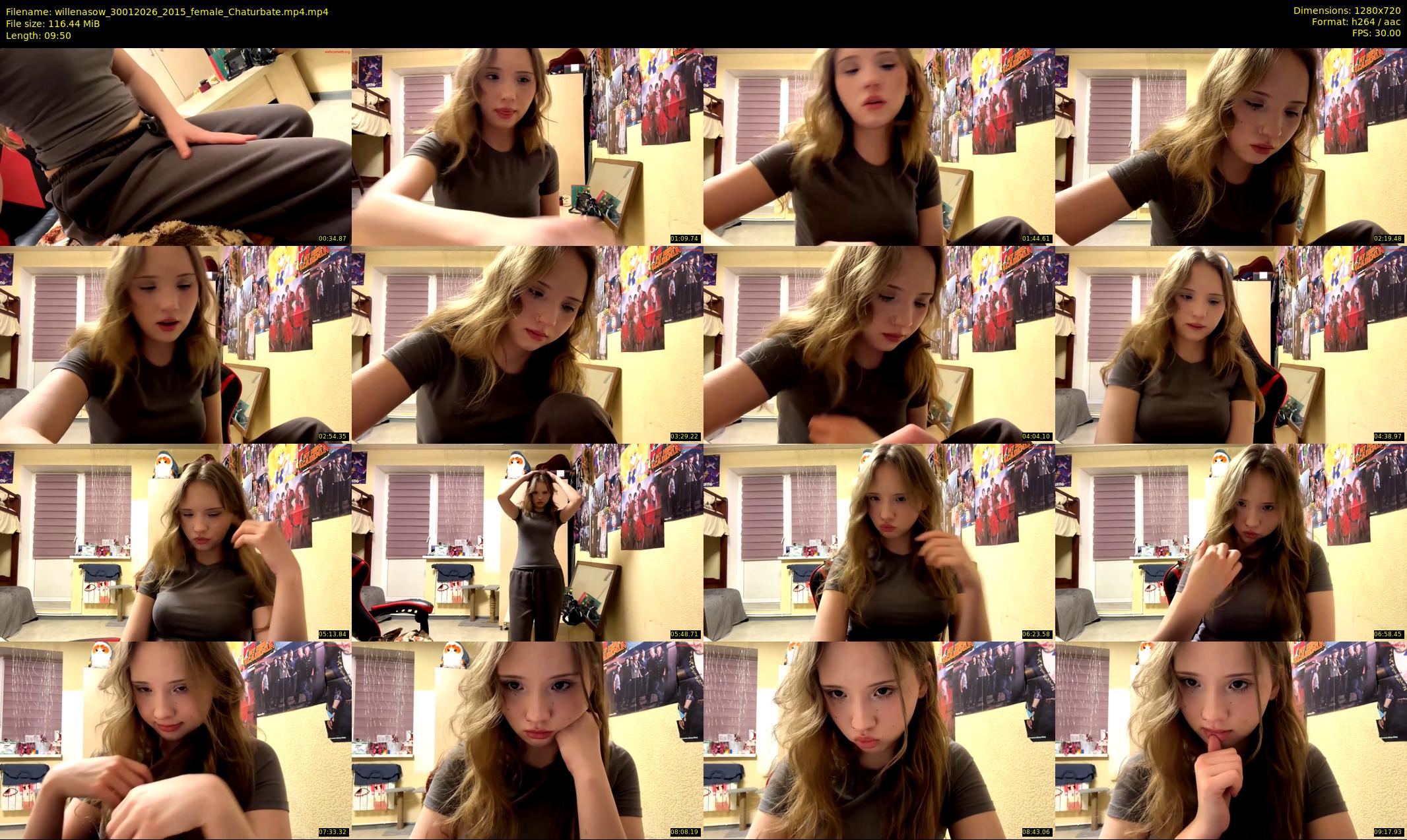 willenasow — 10 minute Chaturbate female cam show recording, 720p, Jan 30, 2026