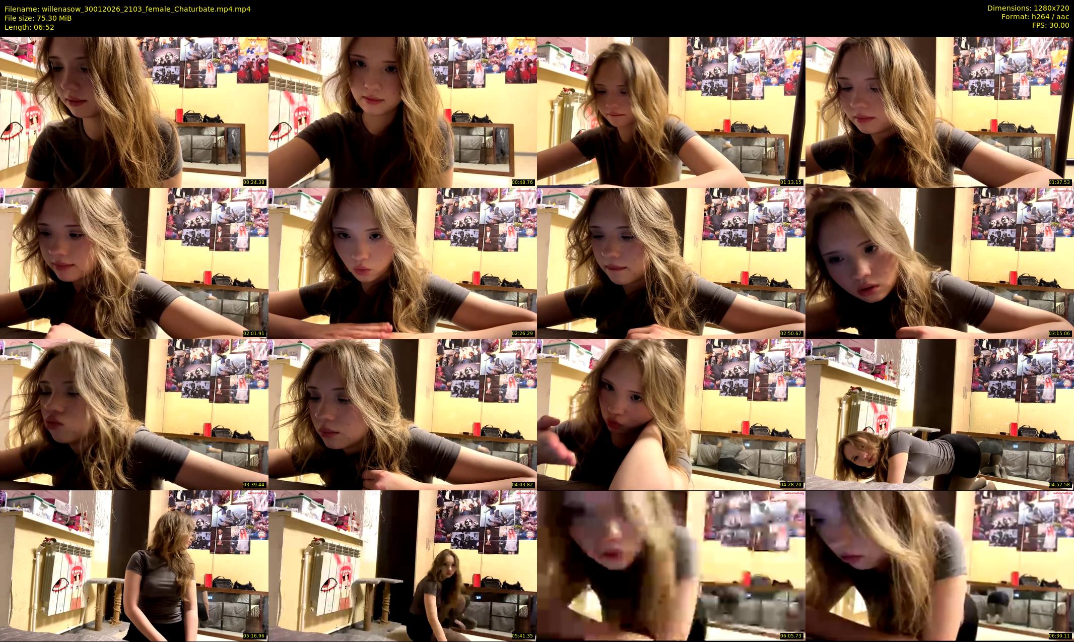 willenasow — 7 minute Chaturbate female cam show recording, 720p, Jan 30, 2026